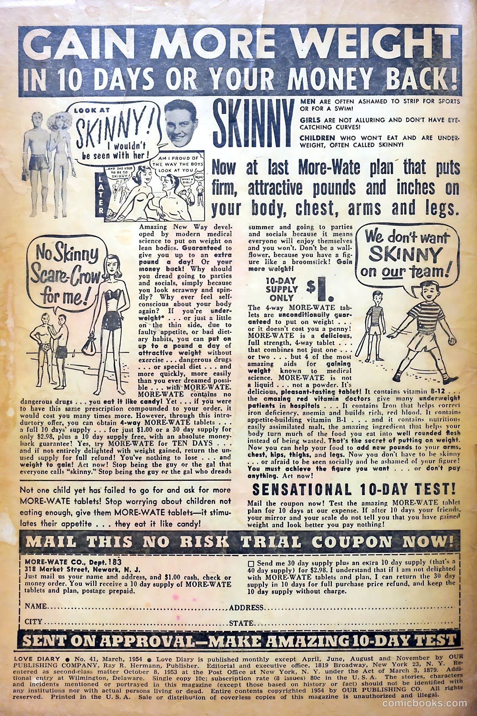 Love Diary #41 (1954) — page 2 of 36