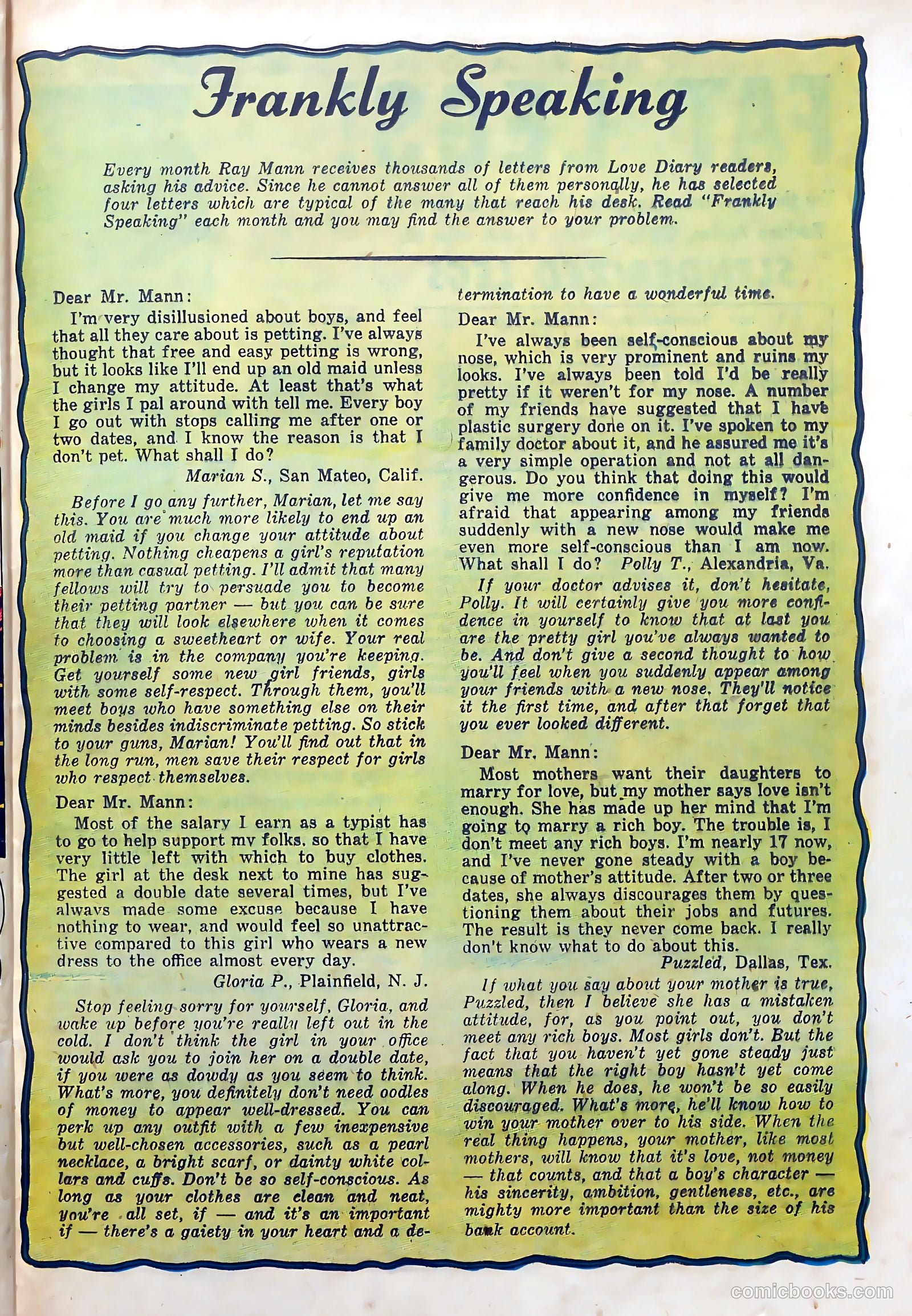 Love Diary #44 (1954) — page 25 of 36
