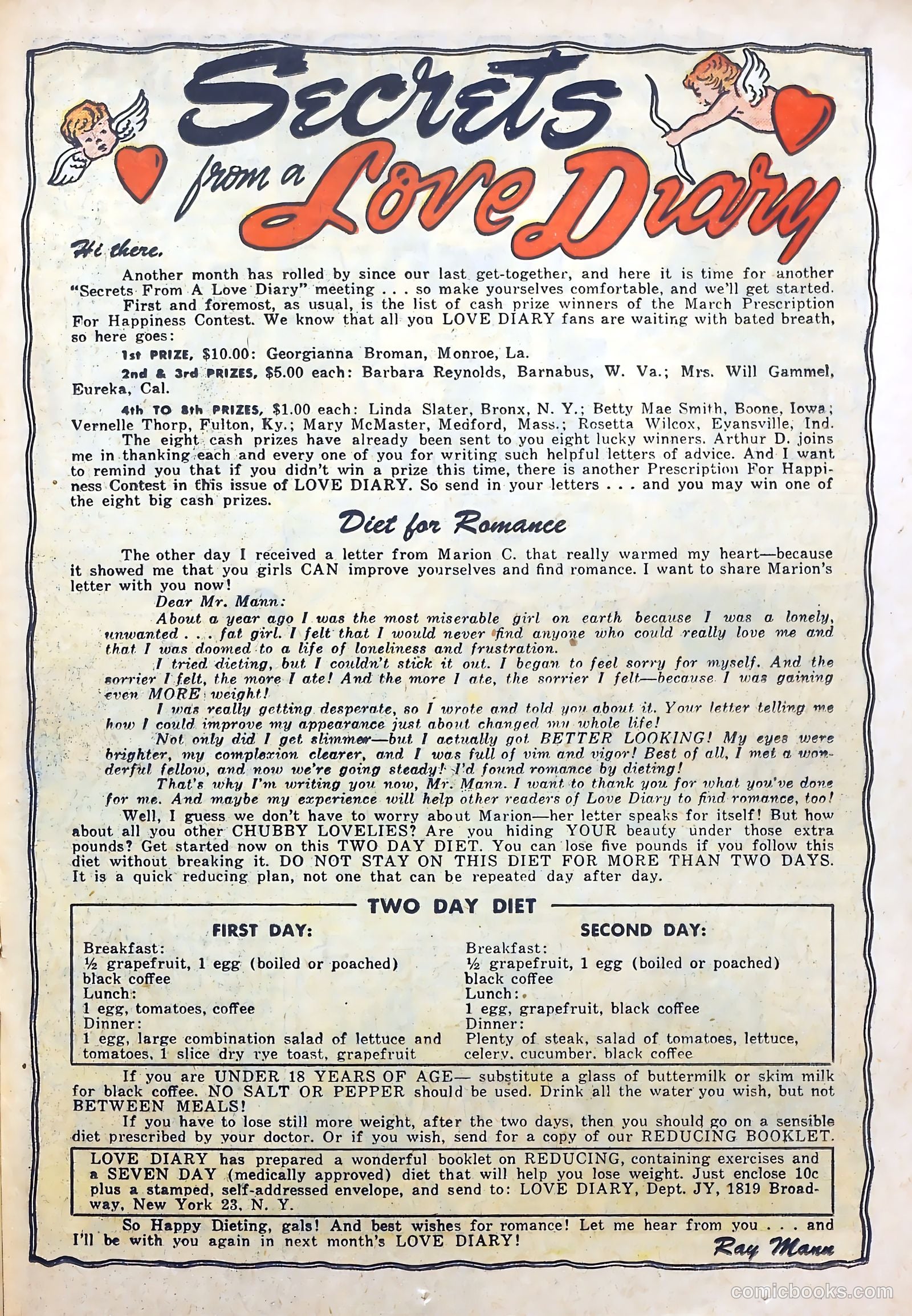 Love Diary #45 (1954) — page 21 of 36