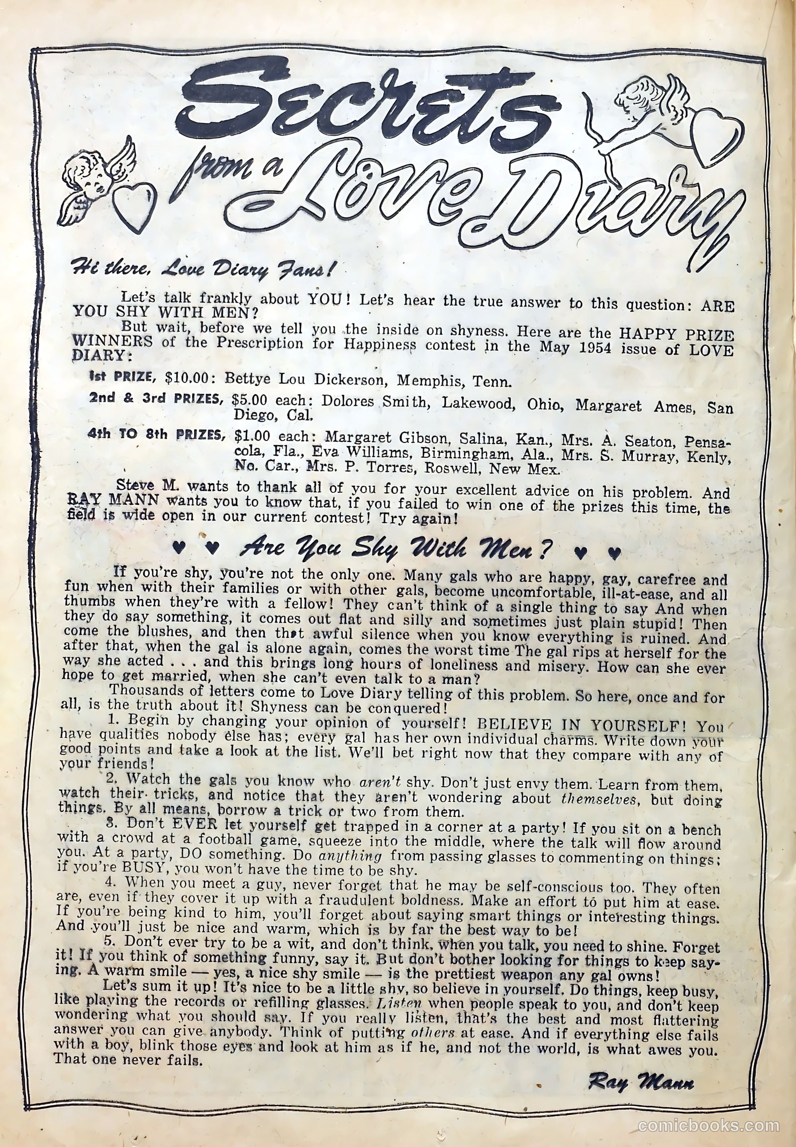 Love Diary #46 (1954) — page 20 of 36