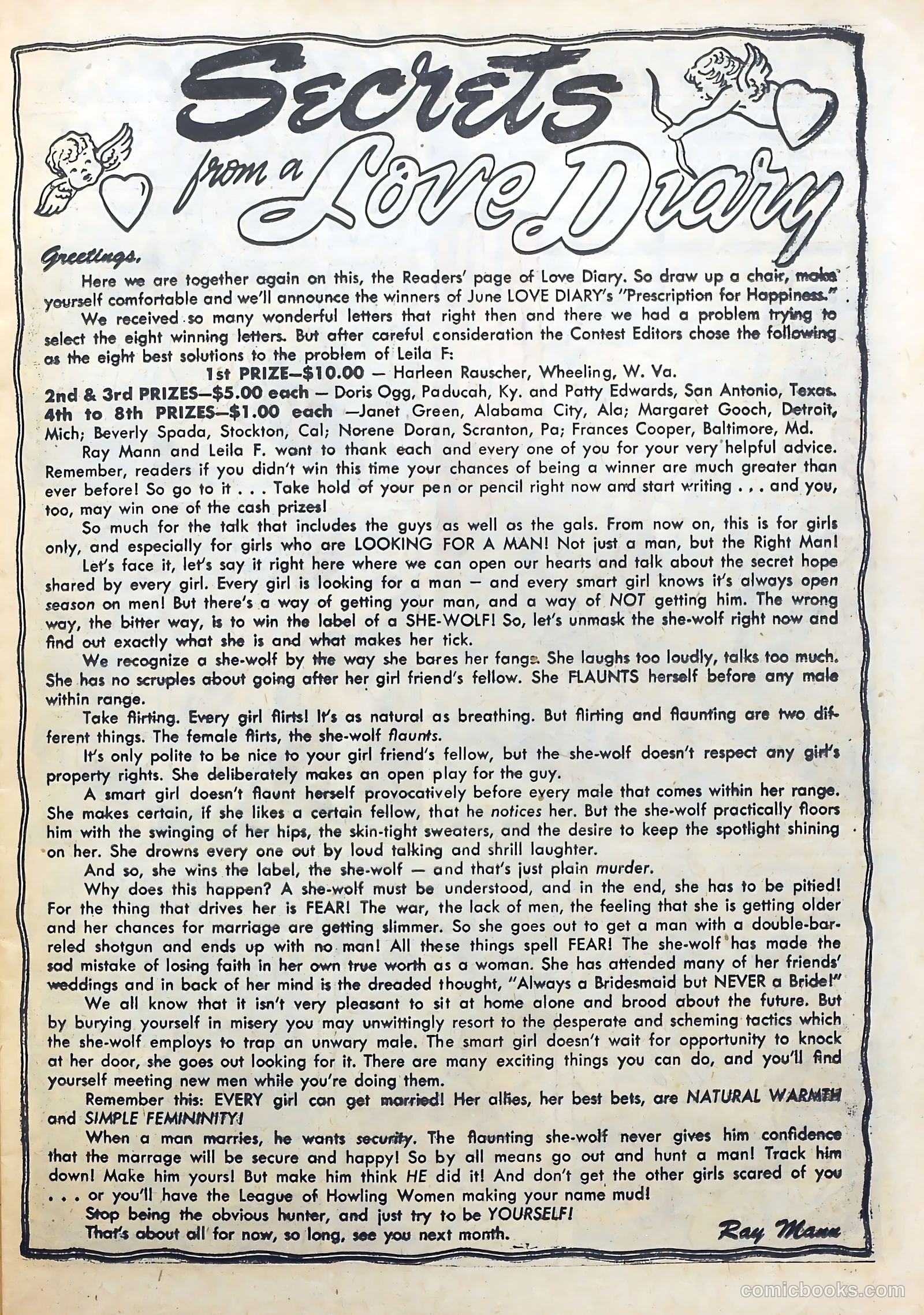 Love Diary #47 (1954) — page 13 of 36