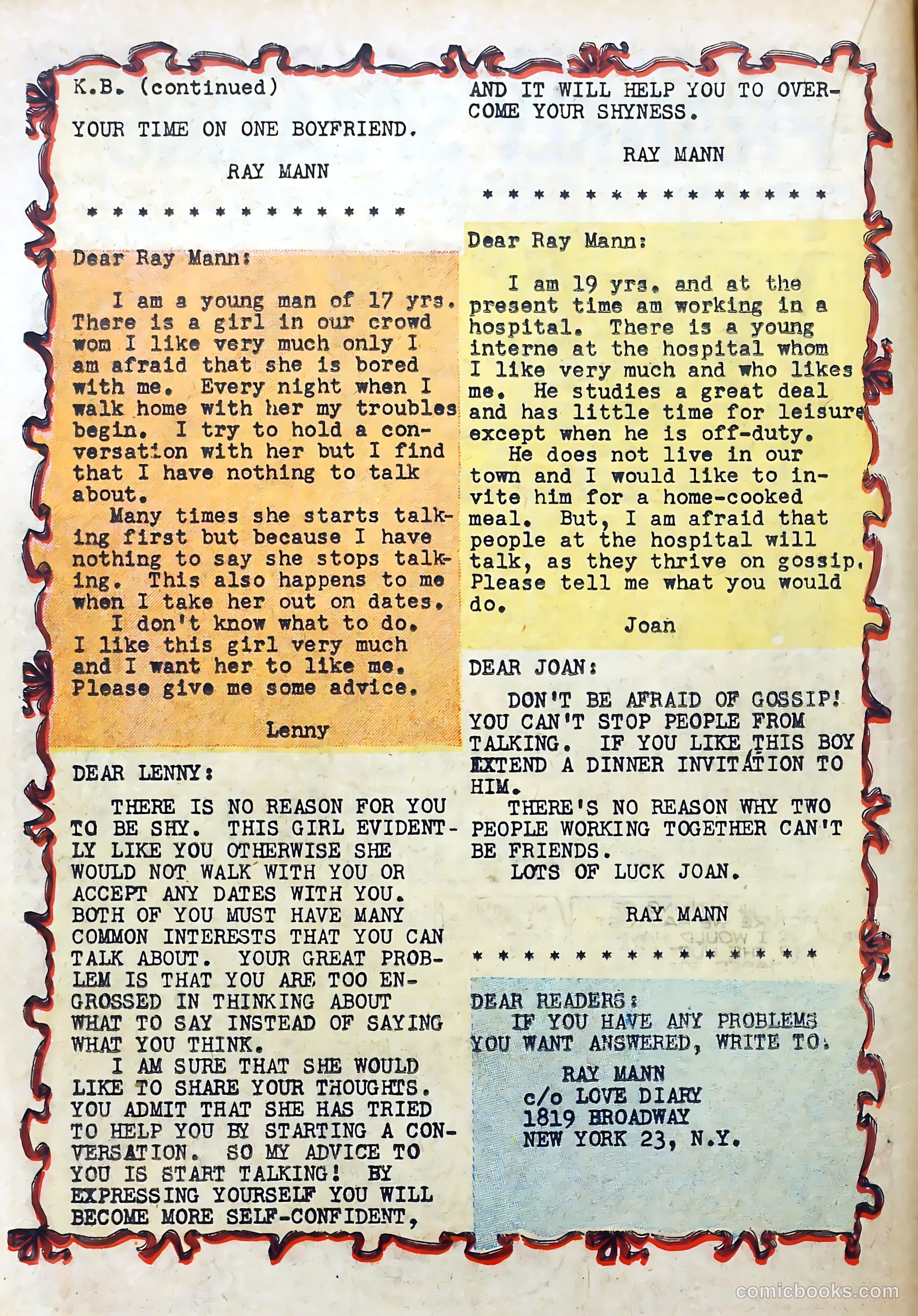 Love Diary #7 (1950) — page 24 of 52