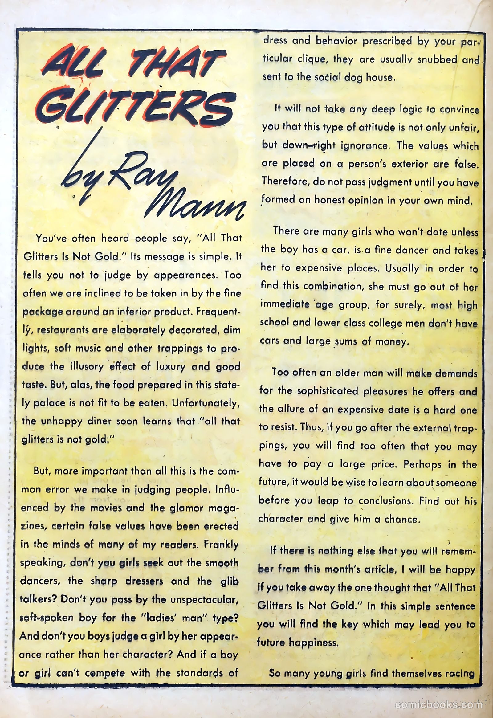 Love Diary #7 (1950) — page 30 of 52