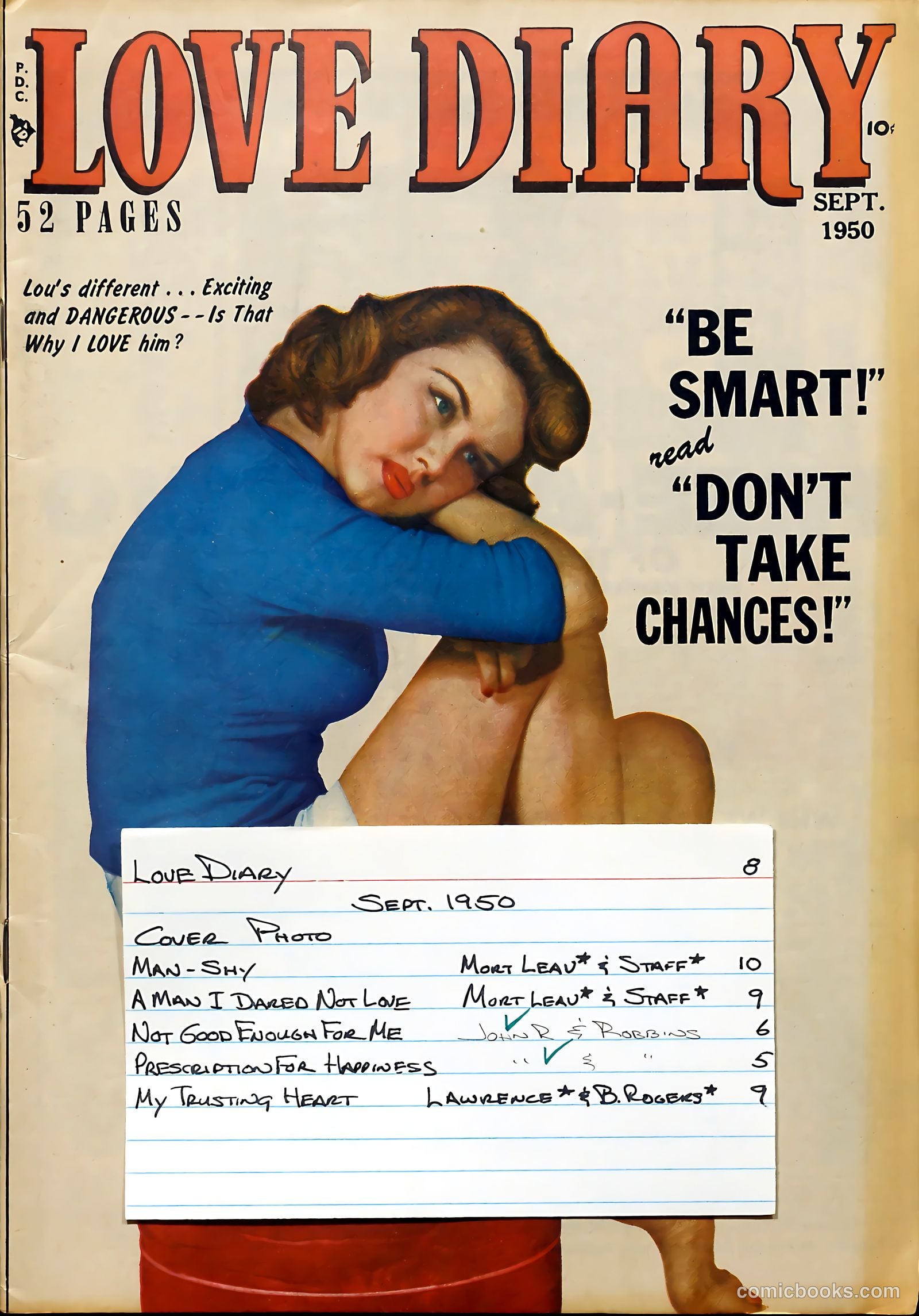 Love Diary #8 (1960) — page 53 of 53
