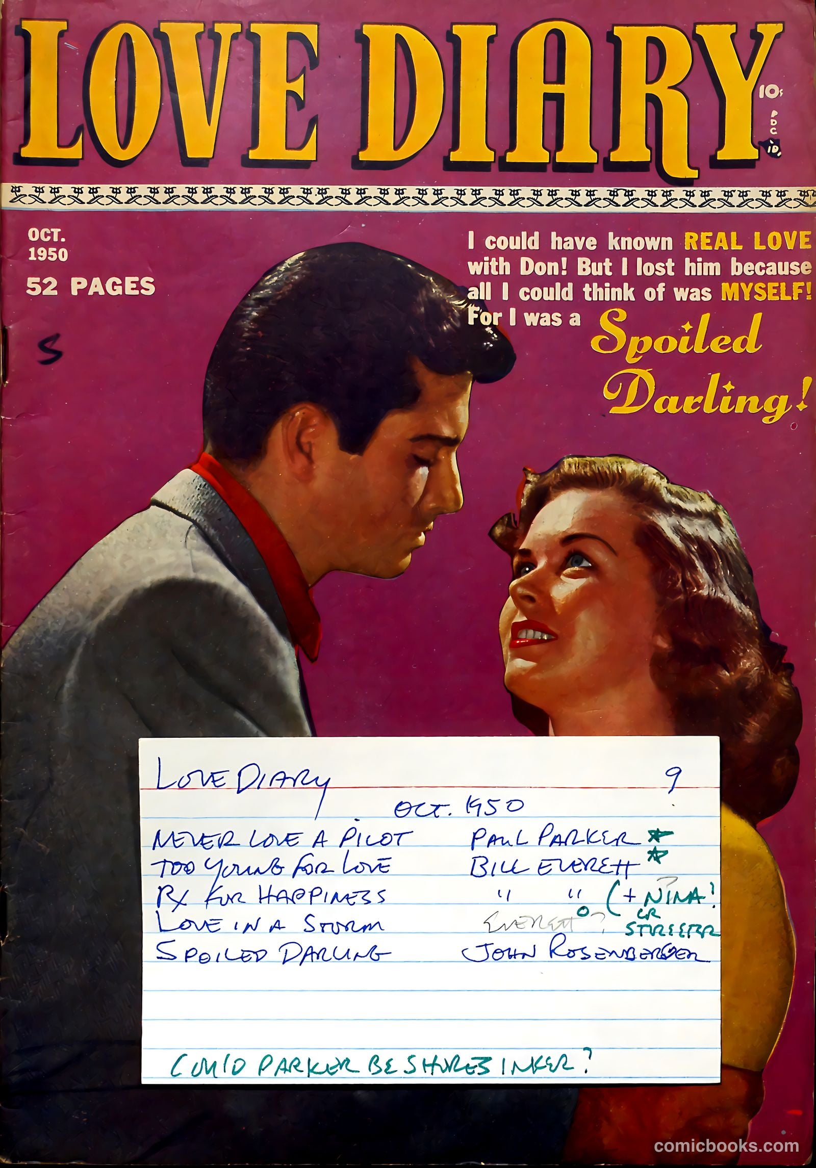 Love Diary #9 (1960) — page 53 of 53