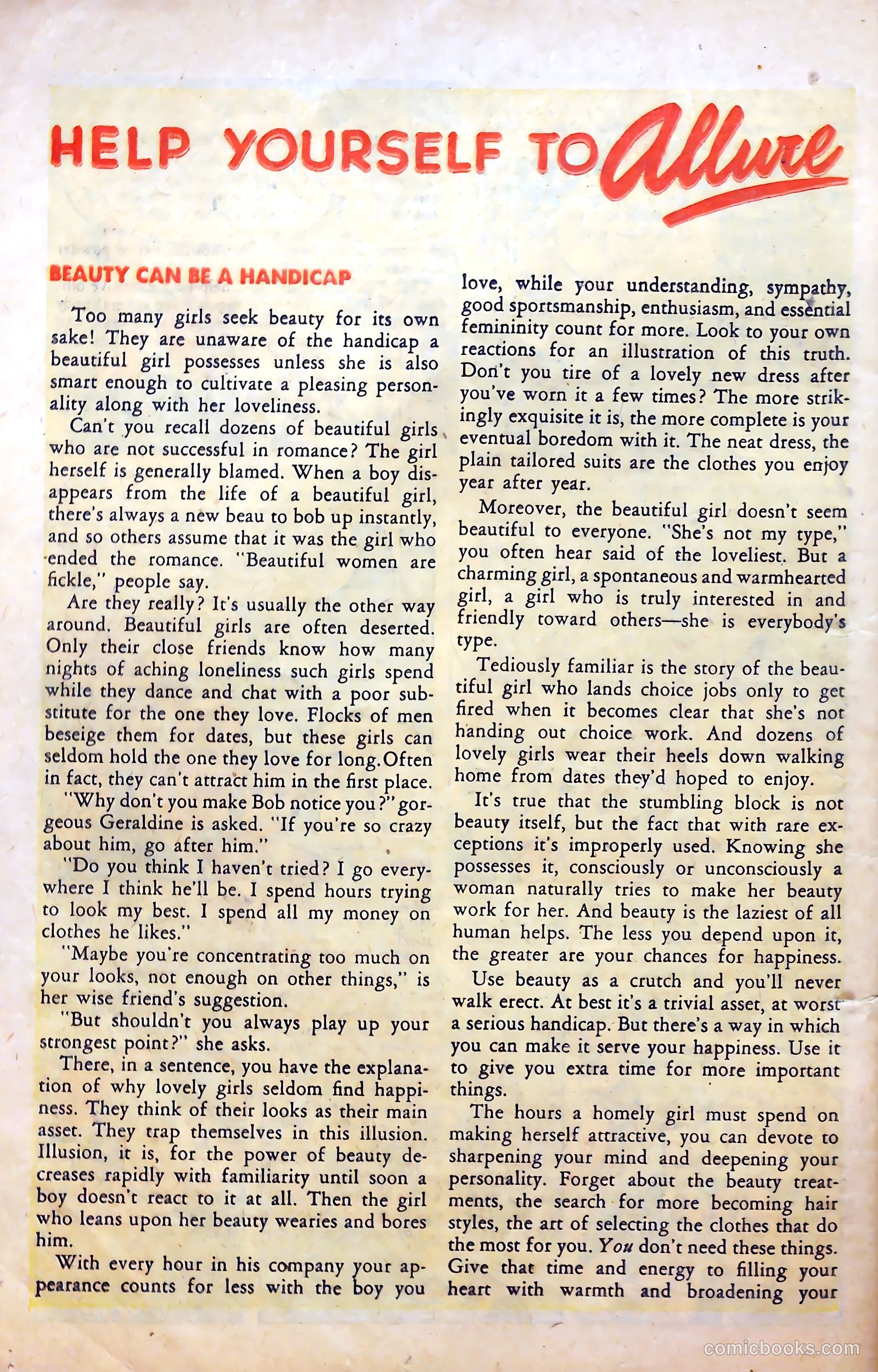 Love Experiences #1 (1949) — page 27 of 37