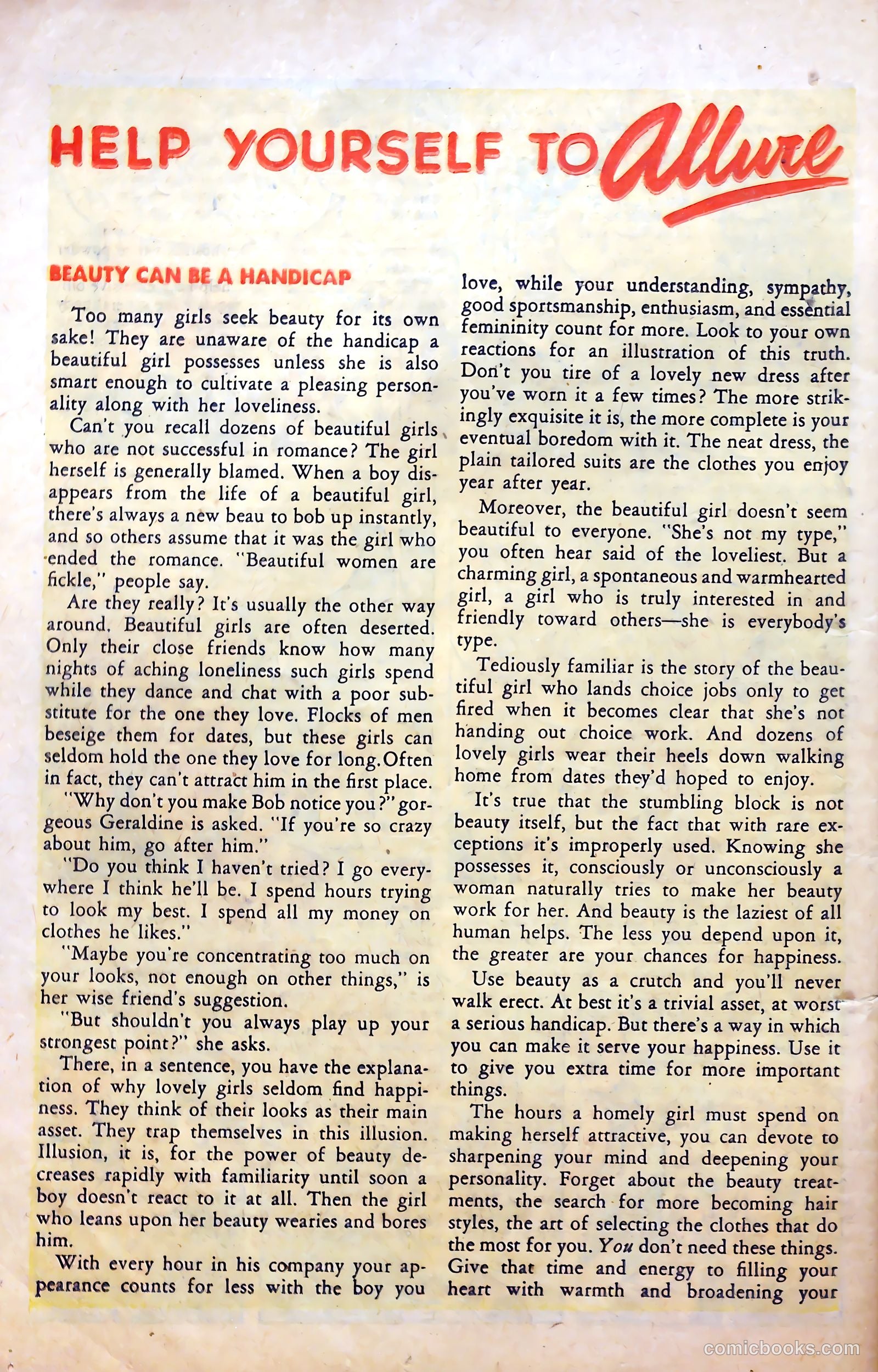 Love Experiences #1 (1949) — page 27 of 37