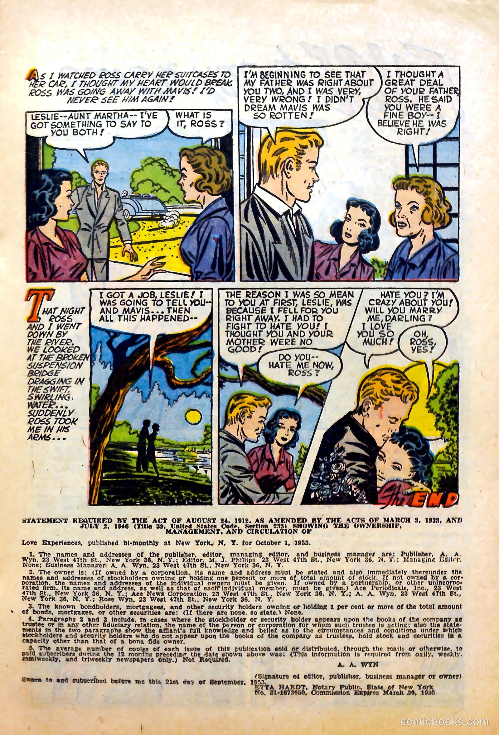 Love Experiences #25 (1954) — page 17 of 36