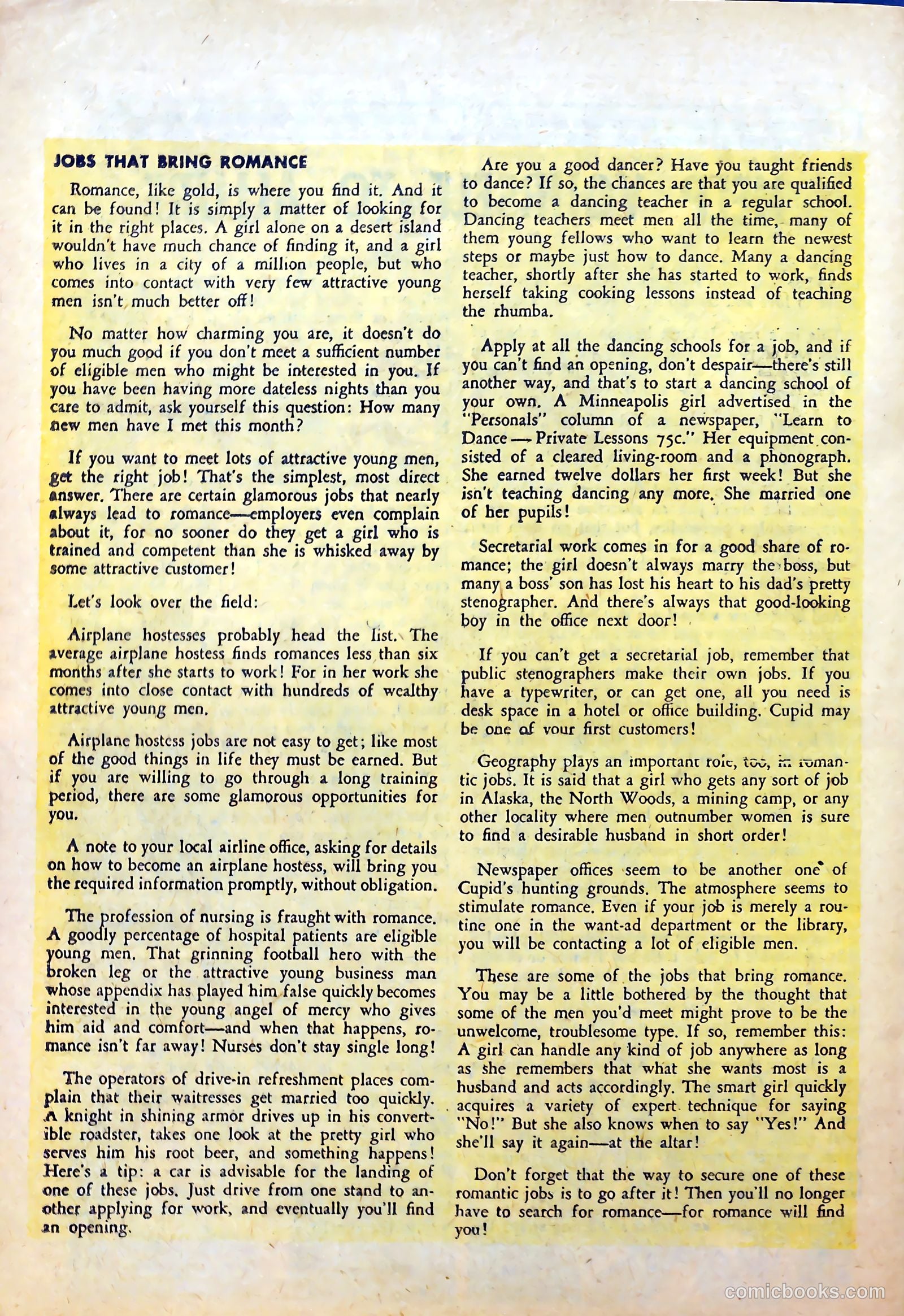 Love Experiences #25 (1954) — page 26 of 36