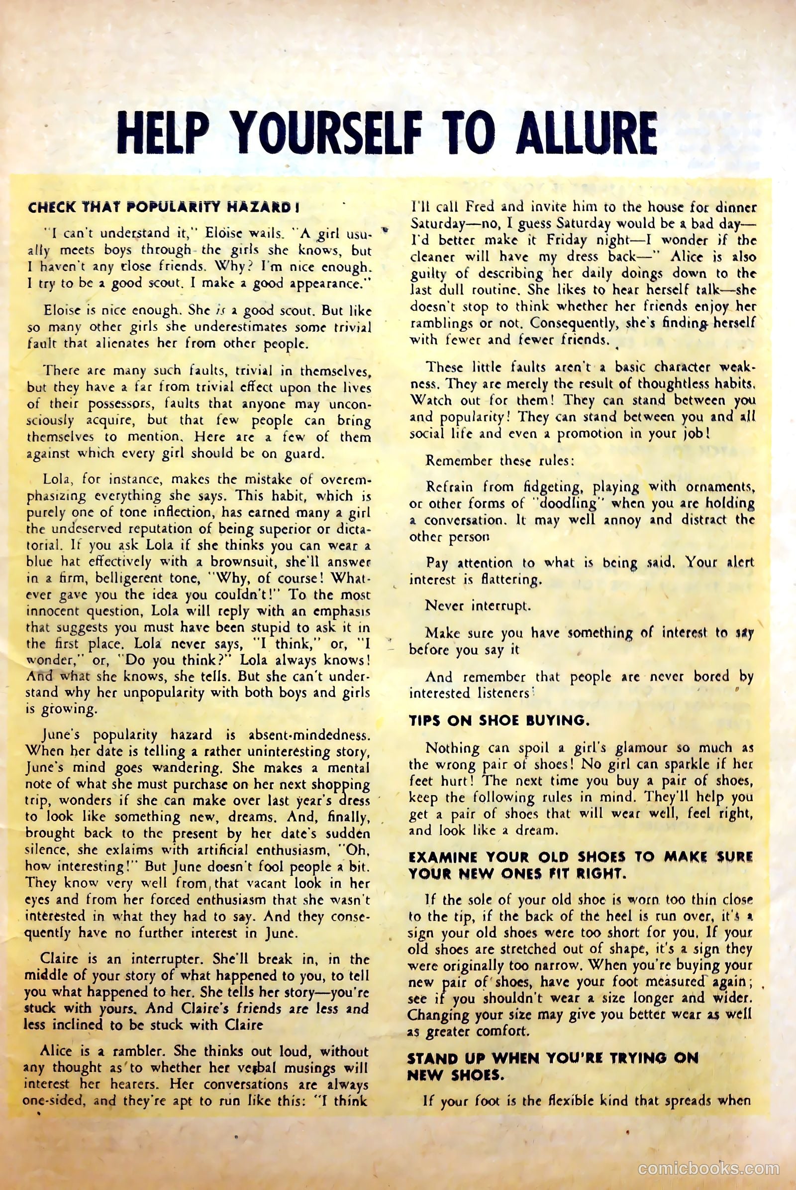 Love Experiences #29 (1954) — page 25 of 36