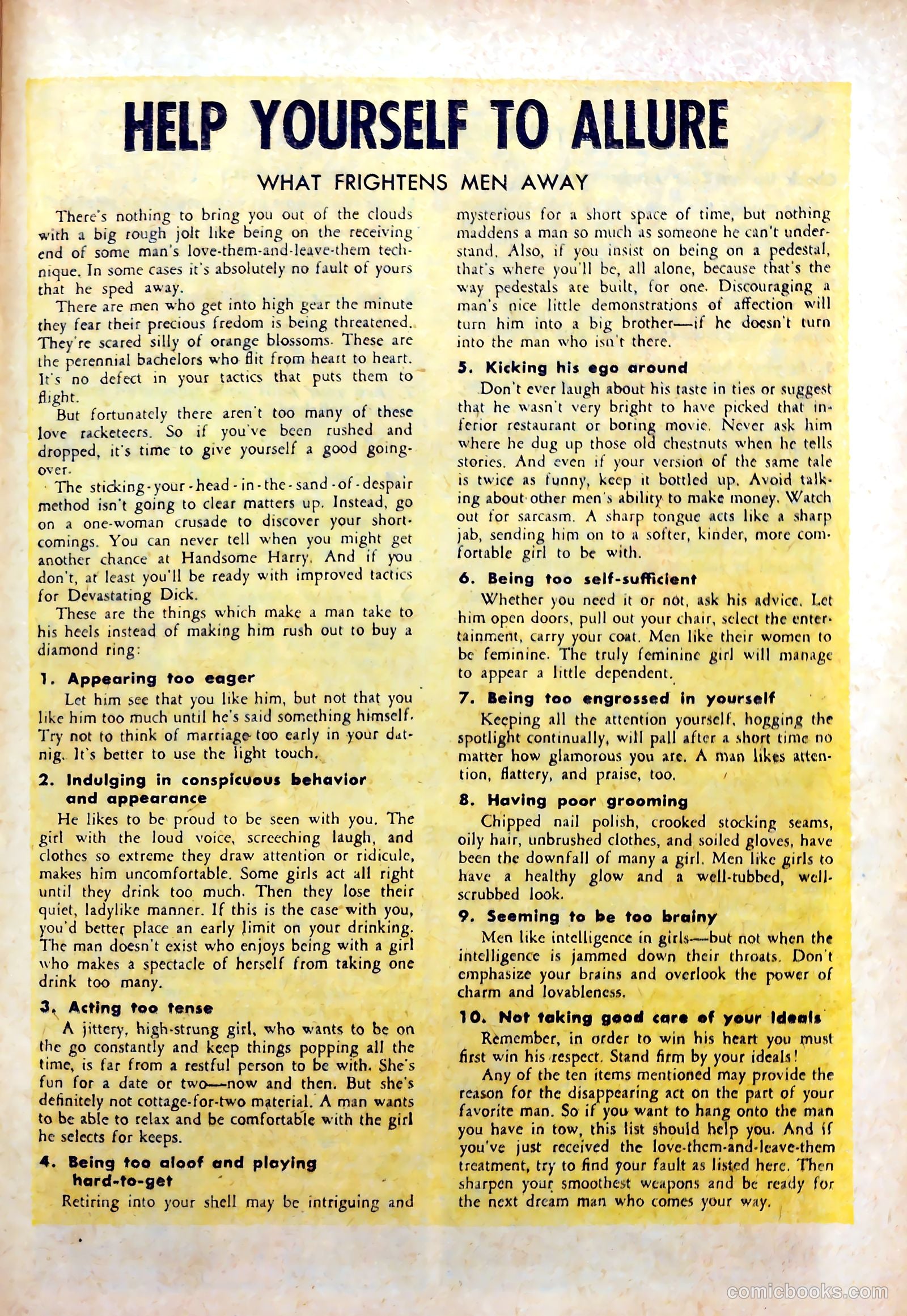 Love Experiences #31 (1955) — page 25 of 36