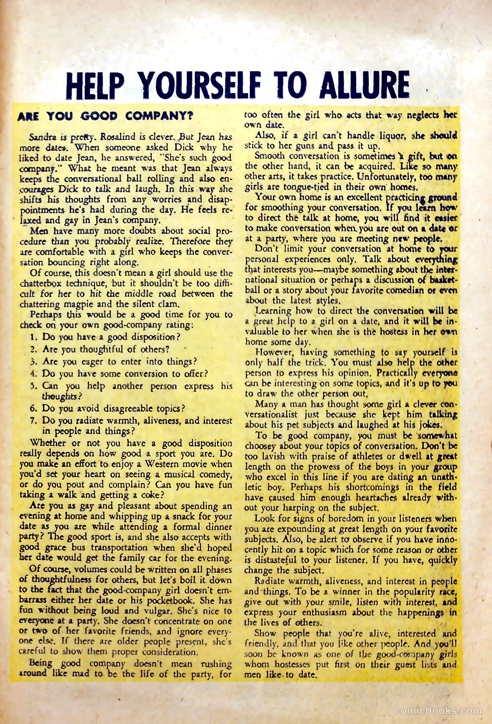 Love Experiences #32 (1955) — page 25 of 36