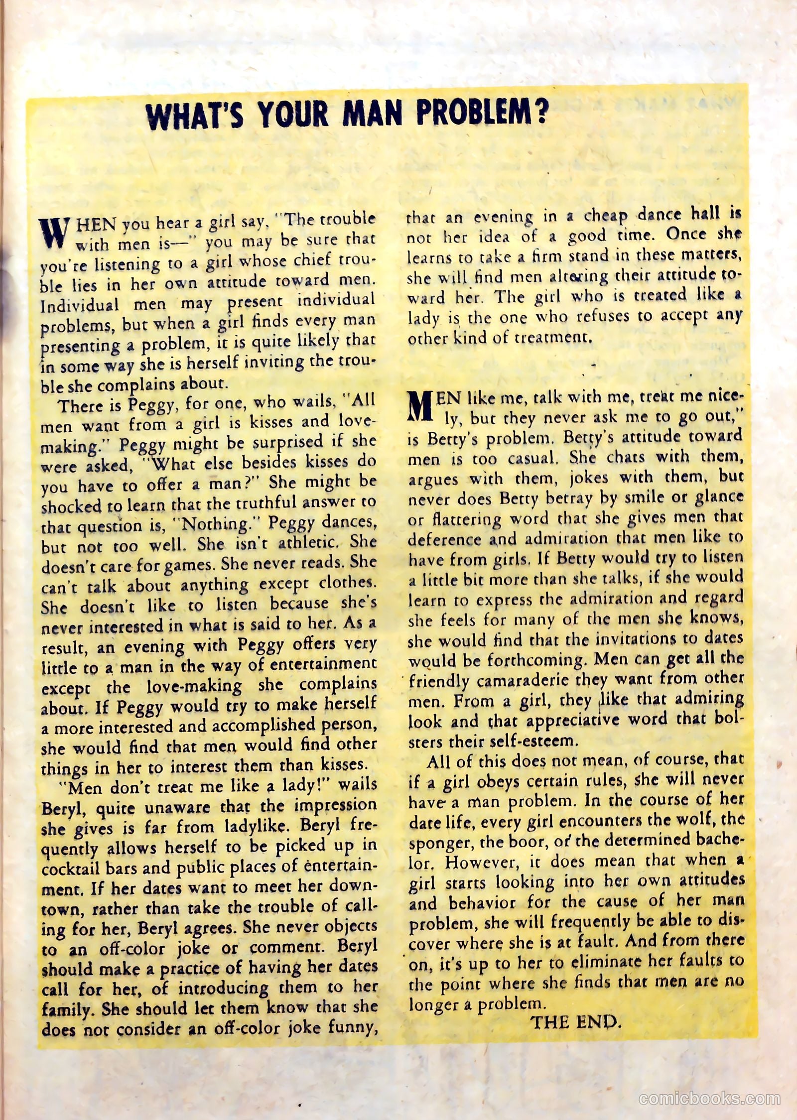 Love Experiences #36 (1956) — page 25 of 36