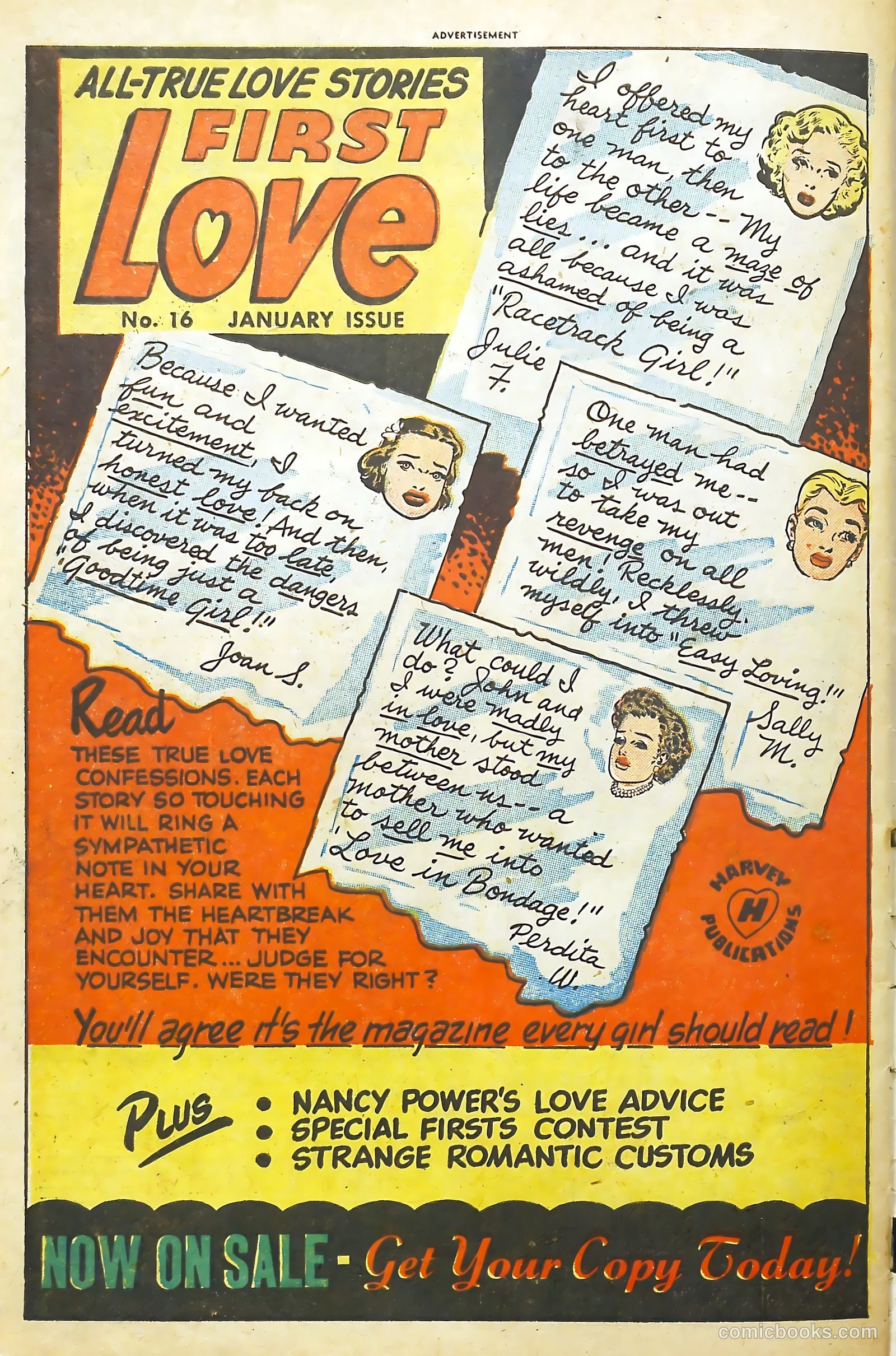 Love Illustrated #13 (1952) — page 34 of 36