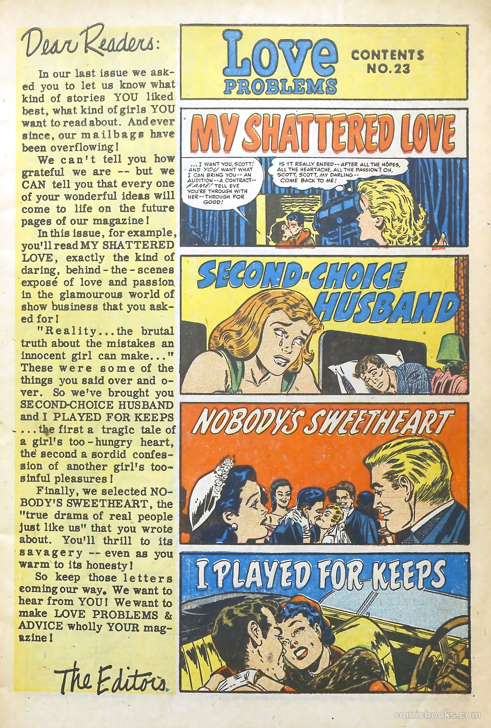 Love Illustrated #23 (1953) — page 3 of 36
