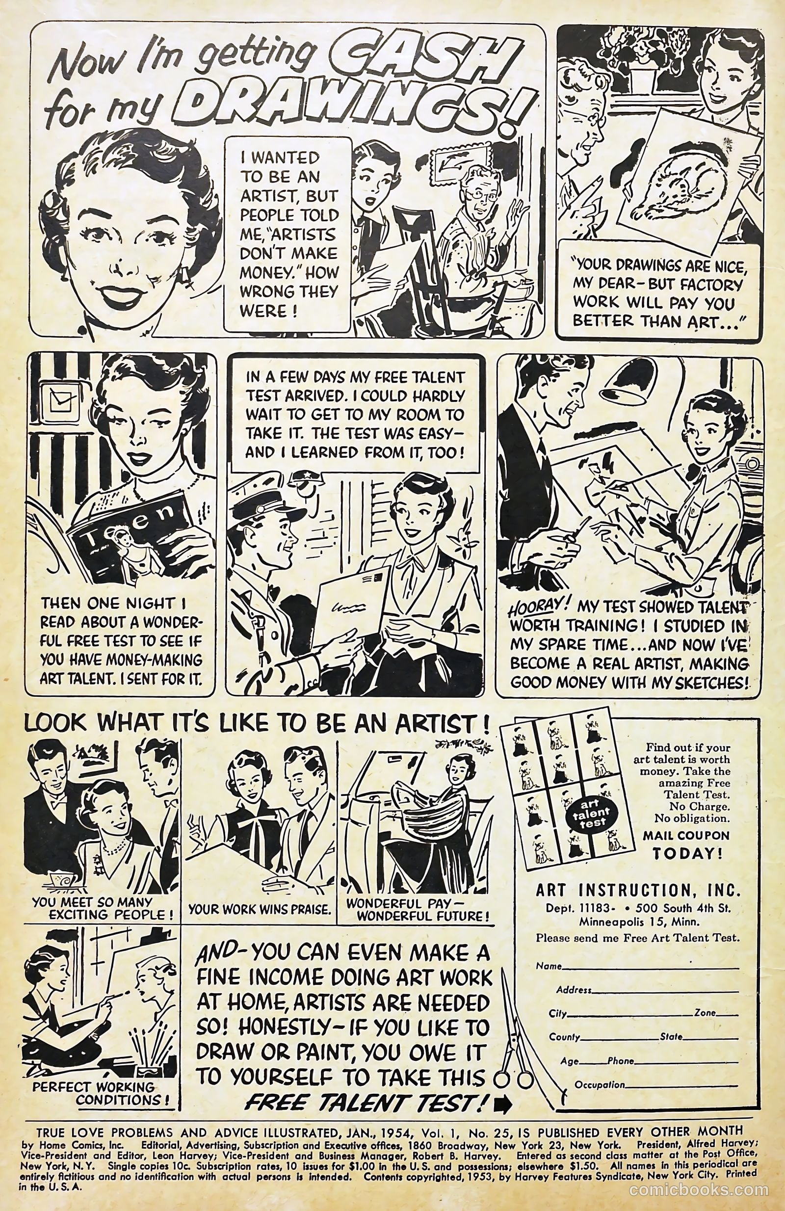 Love Illustrated #25 (1954) — page 2 of 35