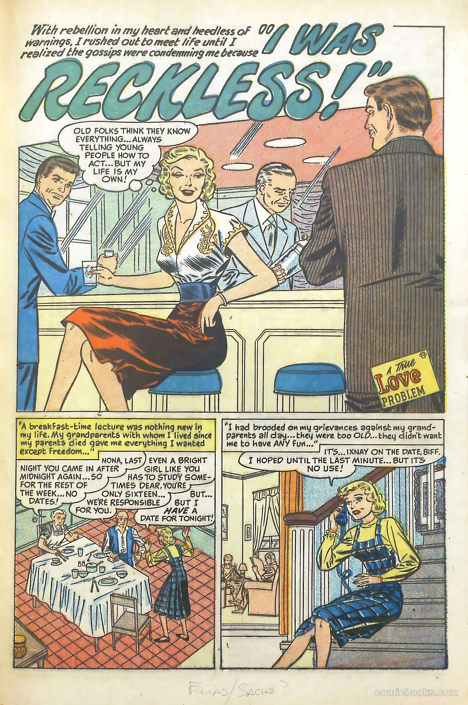 Love Illustrated #30 (1954) — page 21 of 36