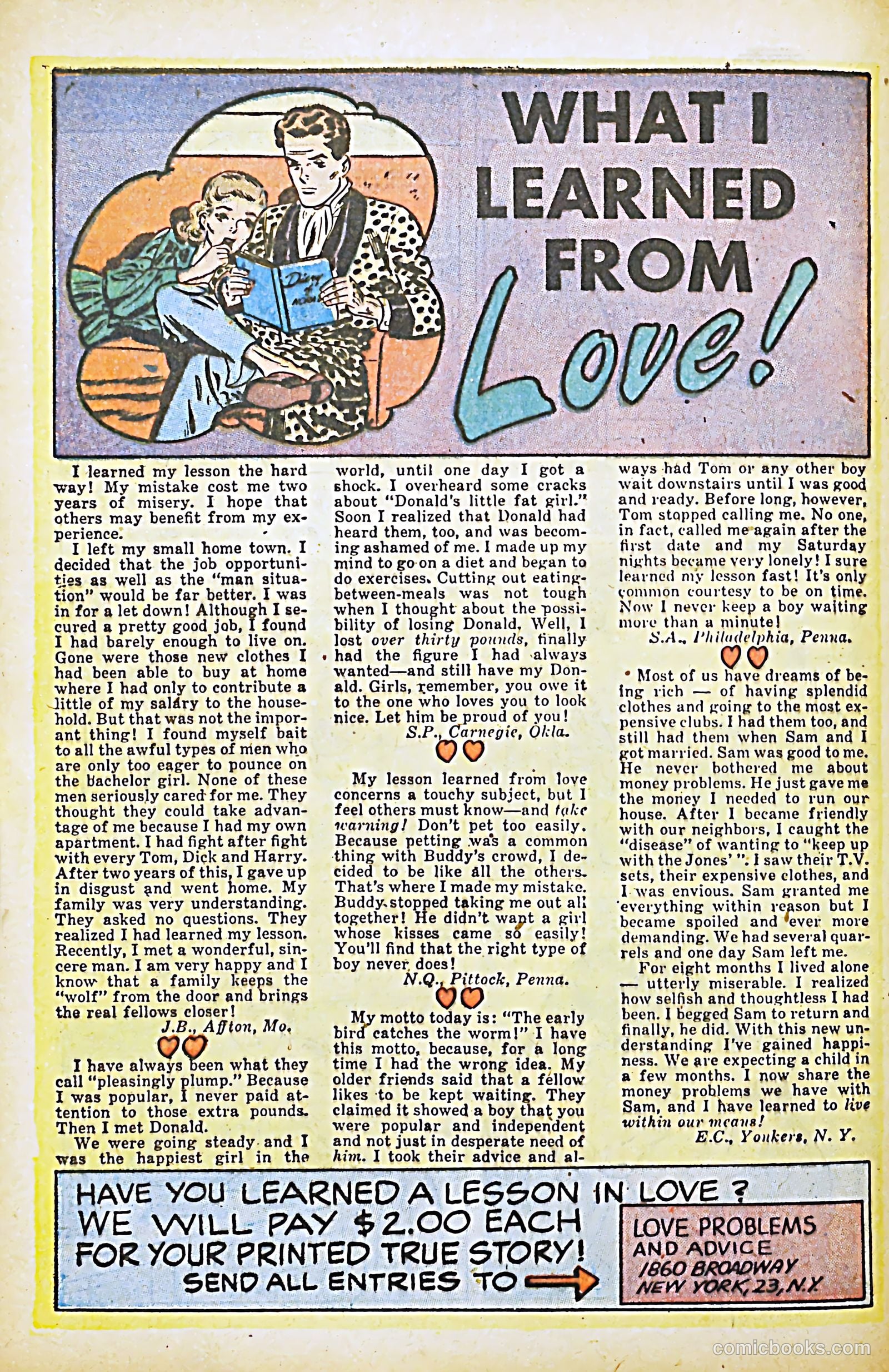 Love Illustrated #32 (1955) — page 32 of 36