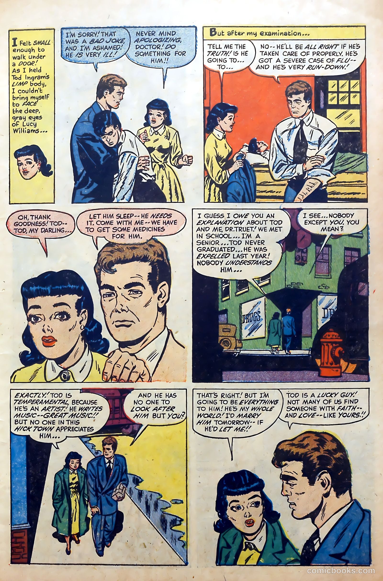 First Love Illustrated #34 (1955) — page 7 of 36