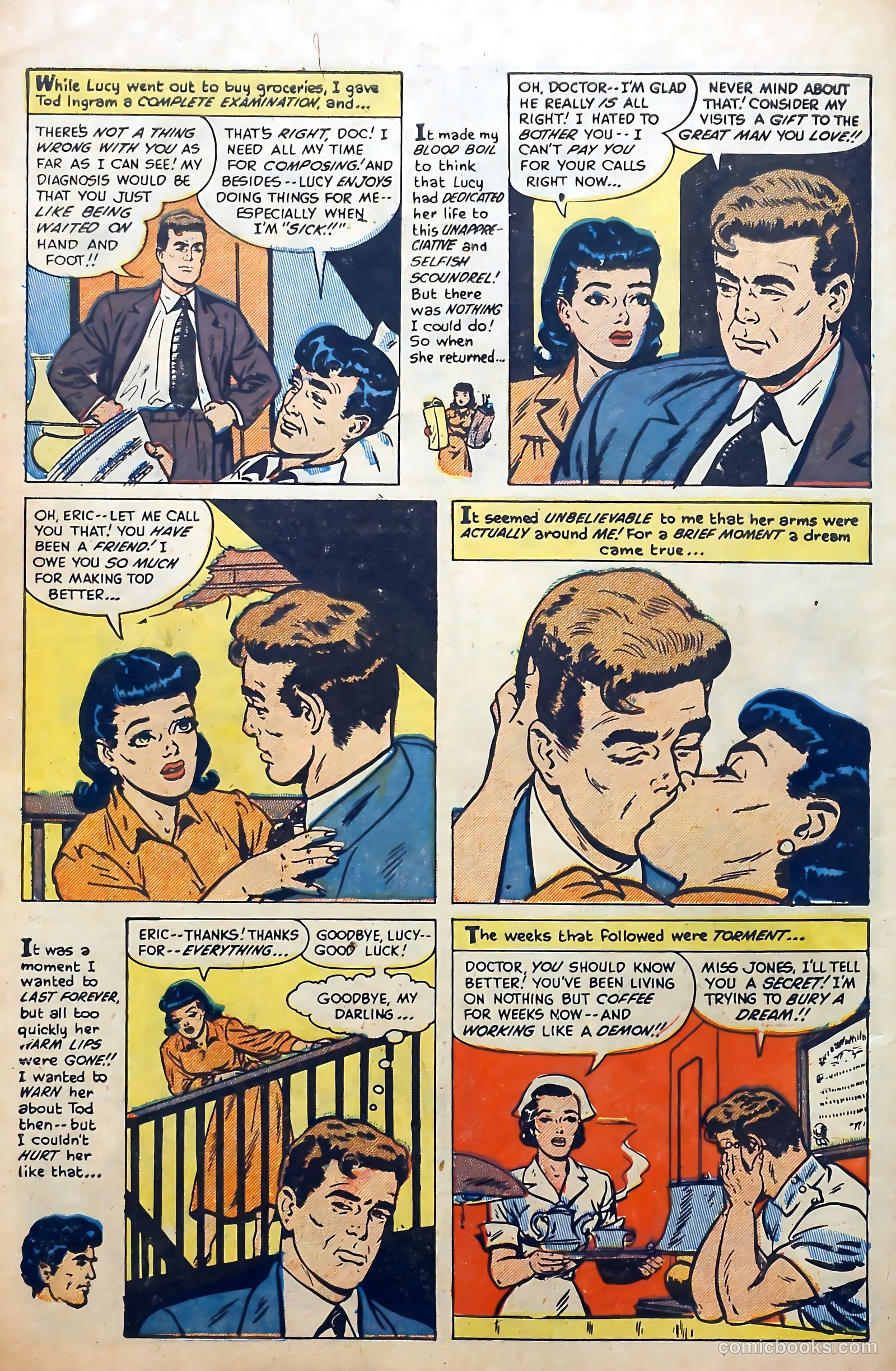 First Love Illustrated #34 (1955) — page 10 of 36