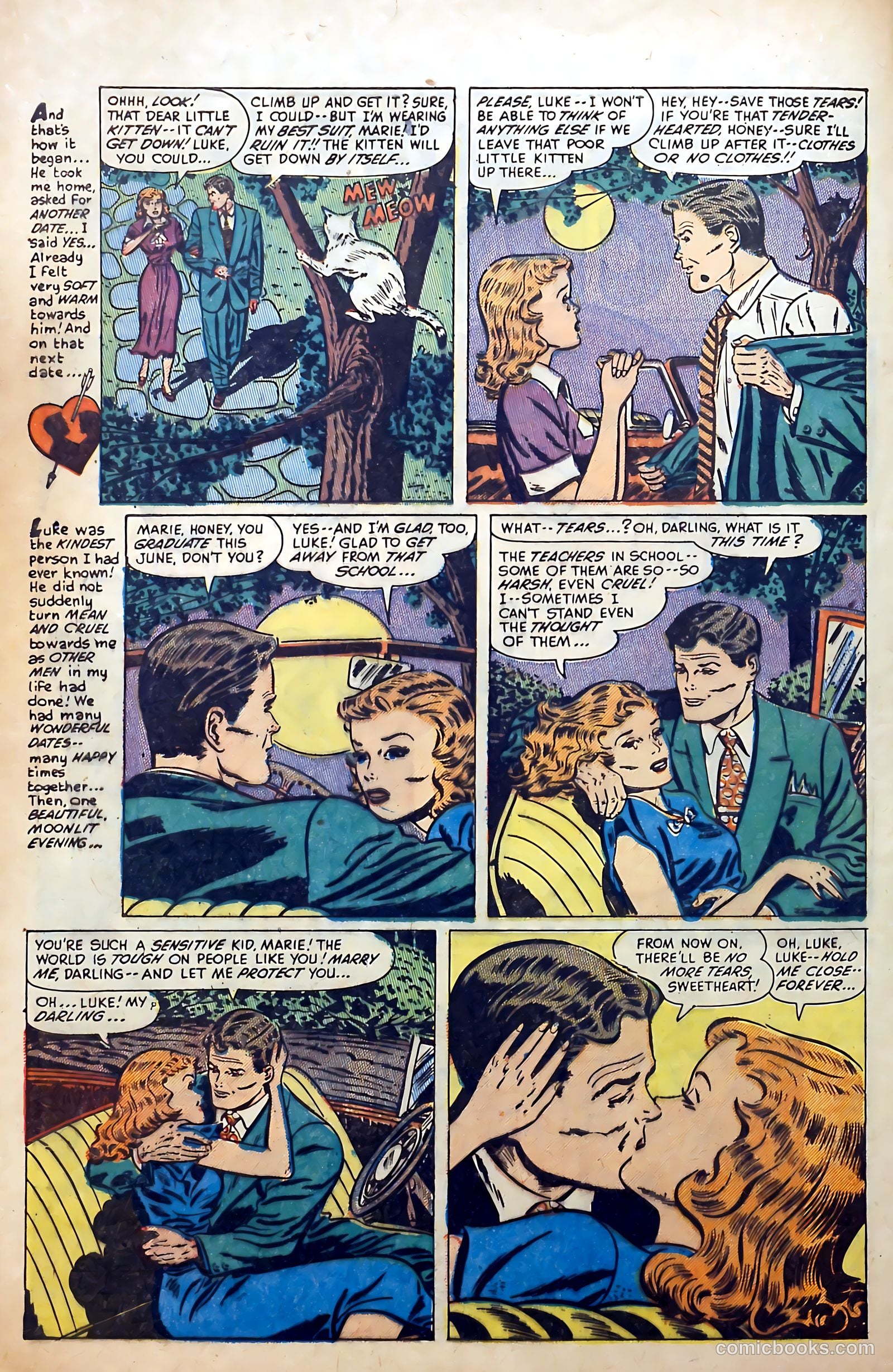 First Love Illustrated #34 (1955) — page 28 of 36