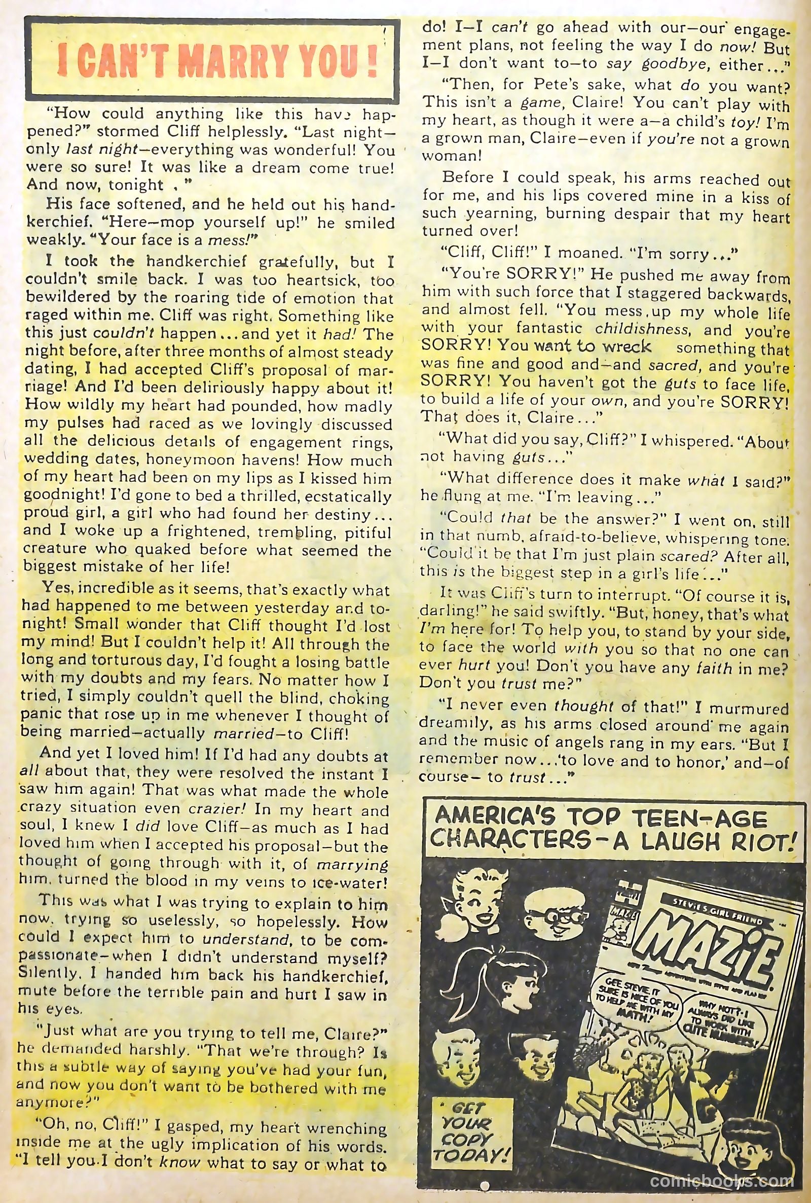 Love Illustrated #36 (1955) — page 13 of 37