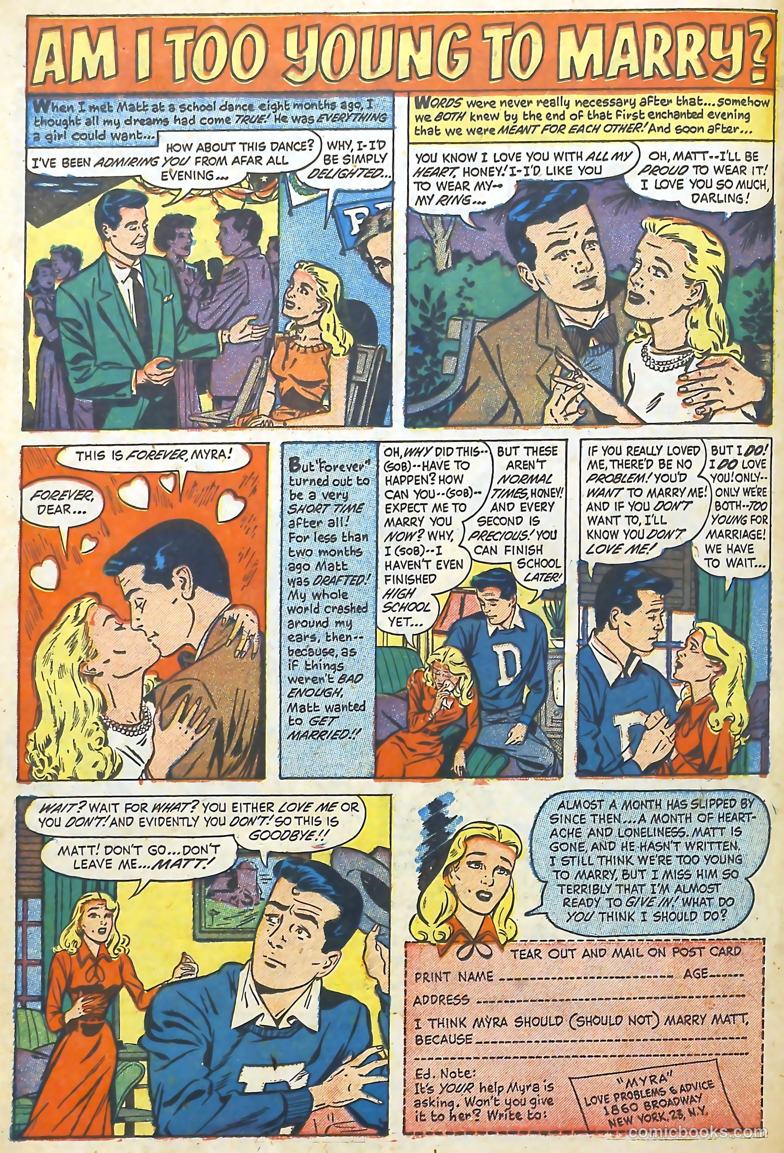 Love Illustrated #36 (1955) — page 19 of 37