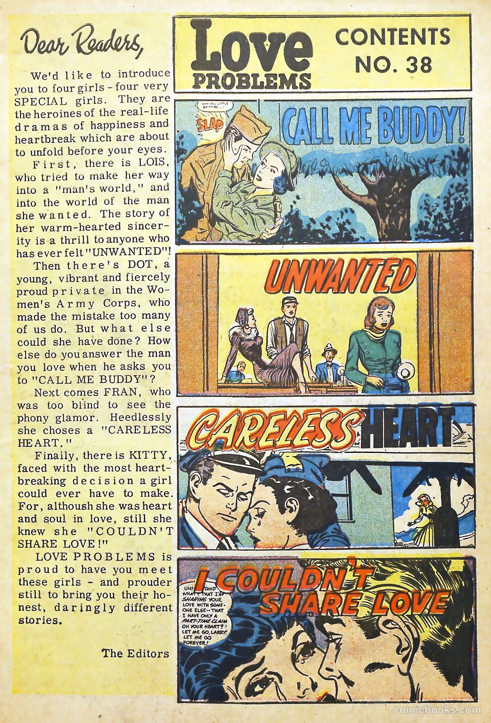 Love Illustrated #38 (1954) — page 3 of 36