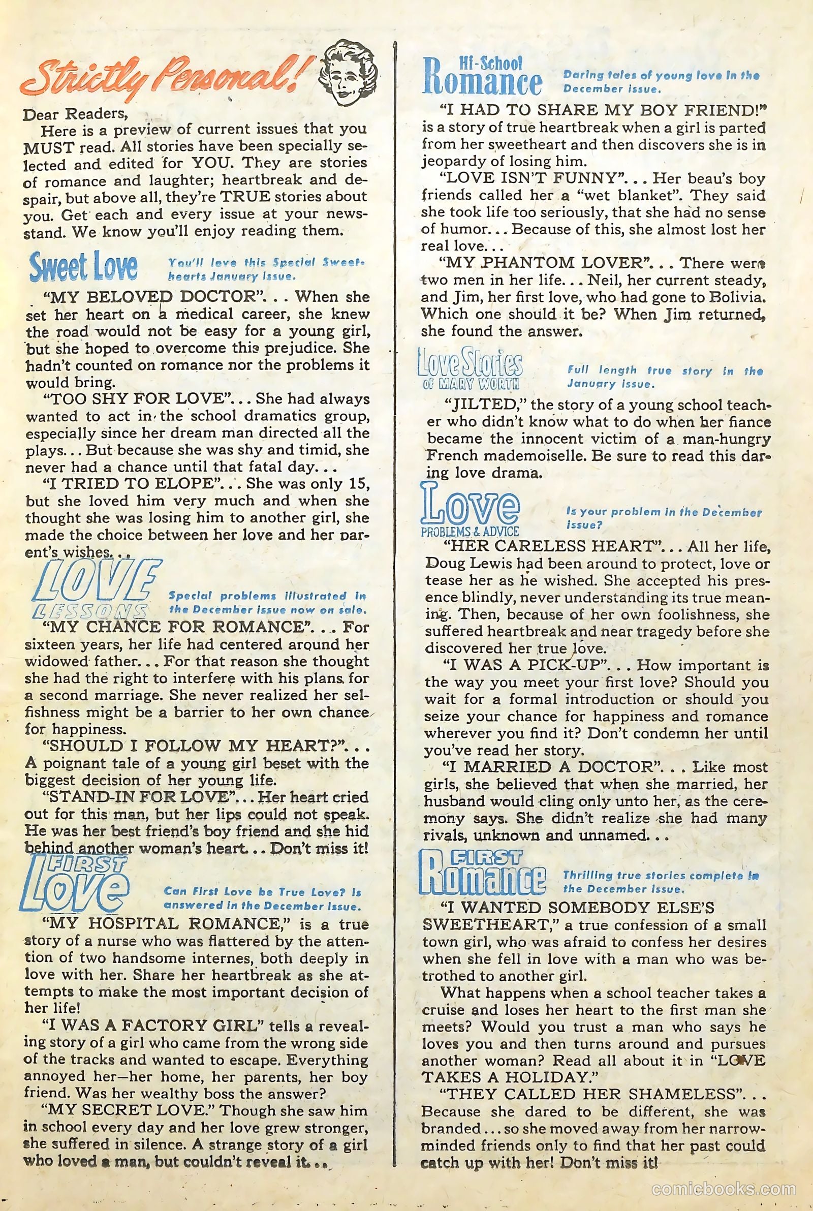 Love Illustrated #4 (1949) — page 17 of 36