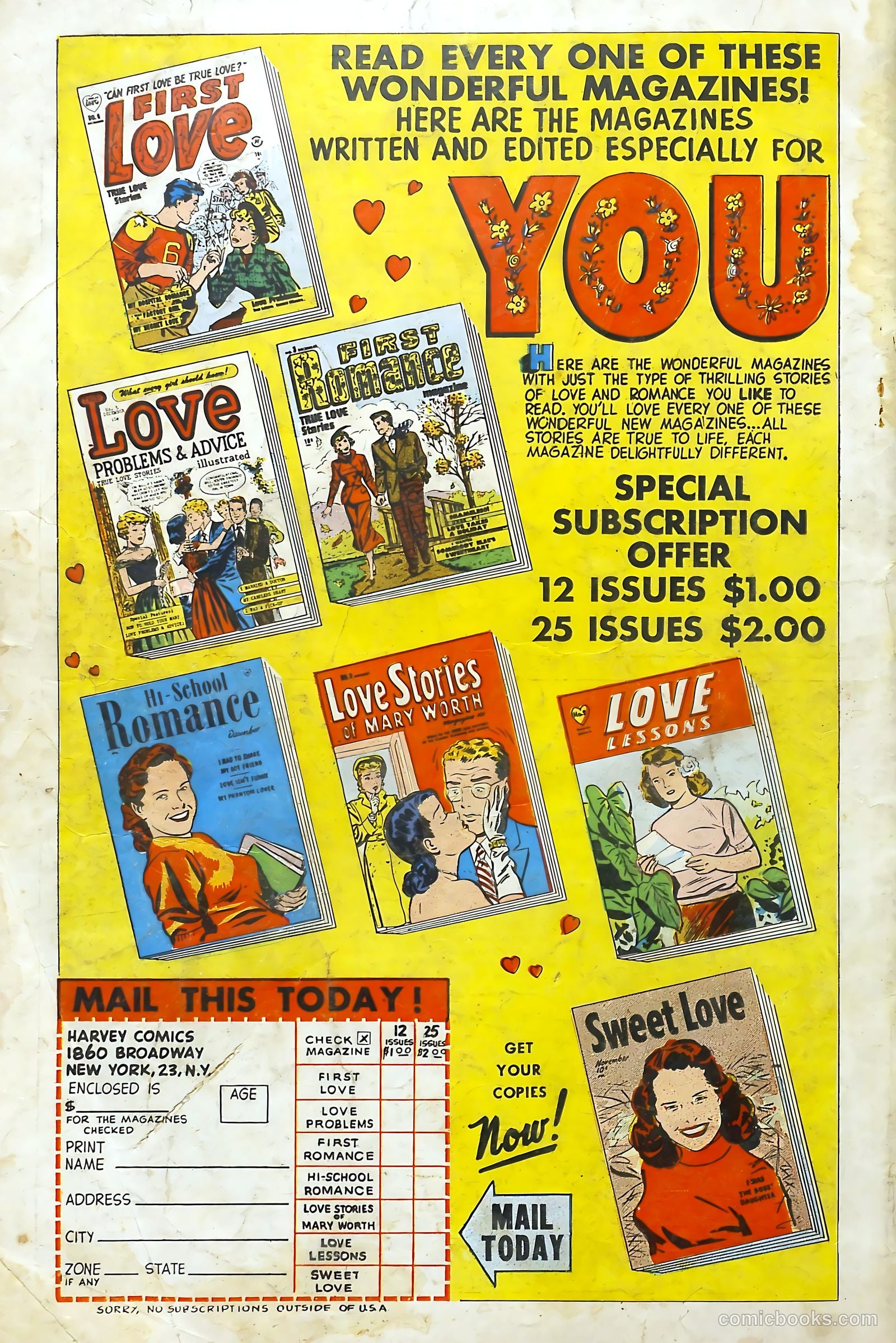 Love Illustrated #4 (1949) — page 36 of 36
