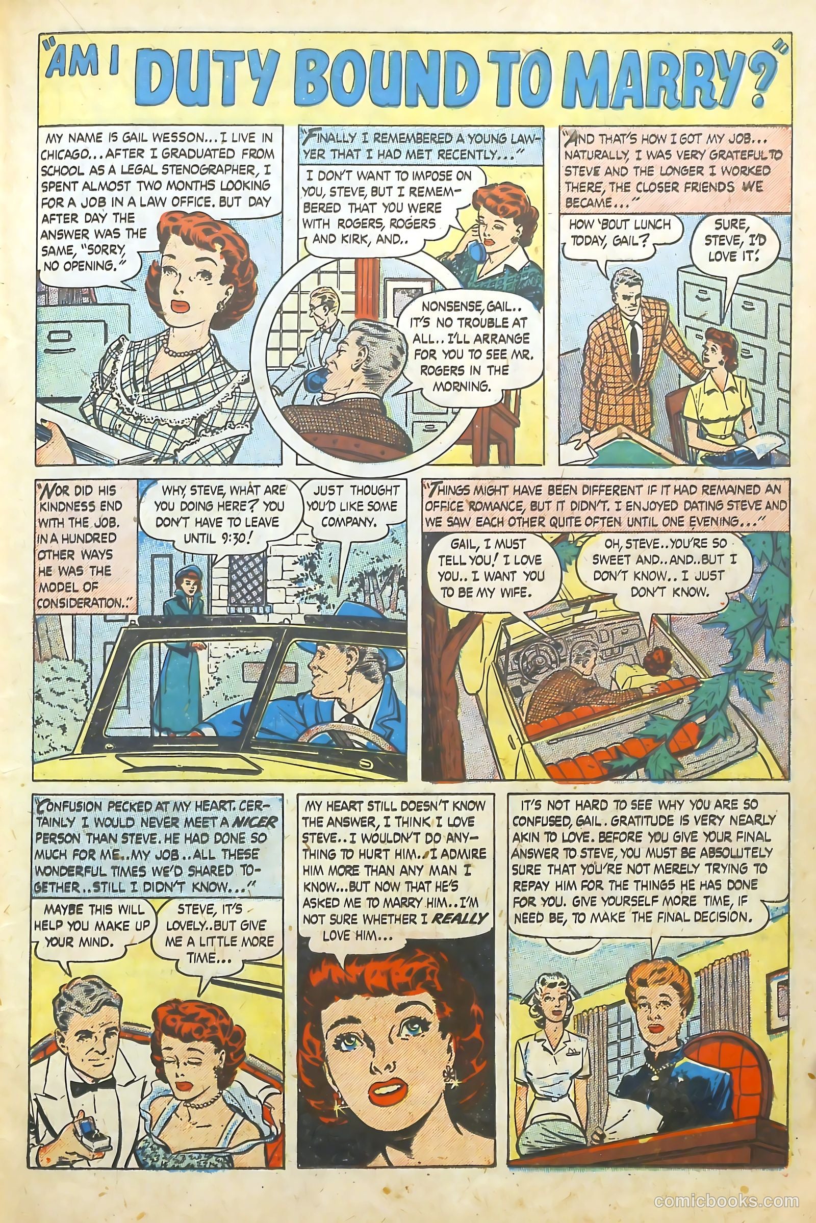 Love Illustrated #6 (1950) — page 19 of 36