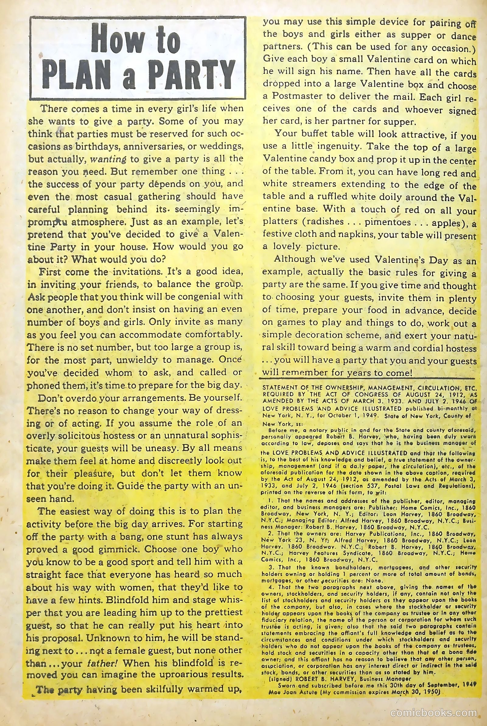 Love Illustrated #6 (1950) — page 34 of 36
