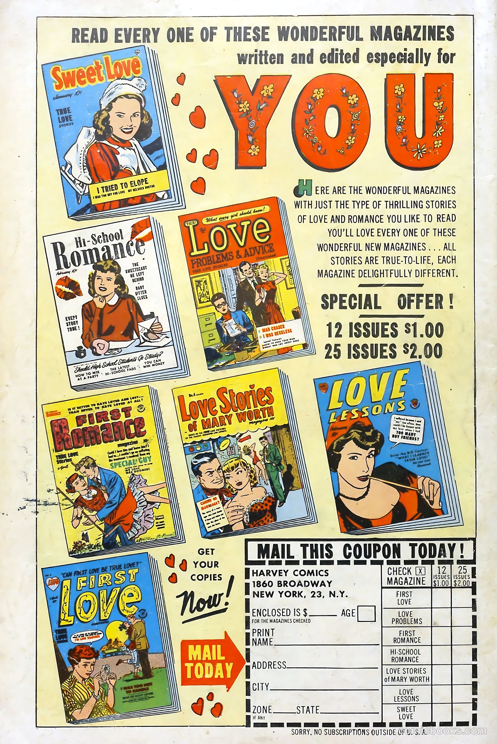 Love Illustrated #6 (1950) — page 36 of 36