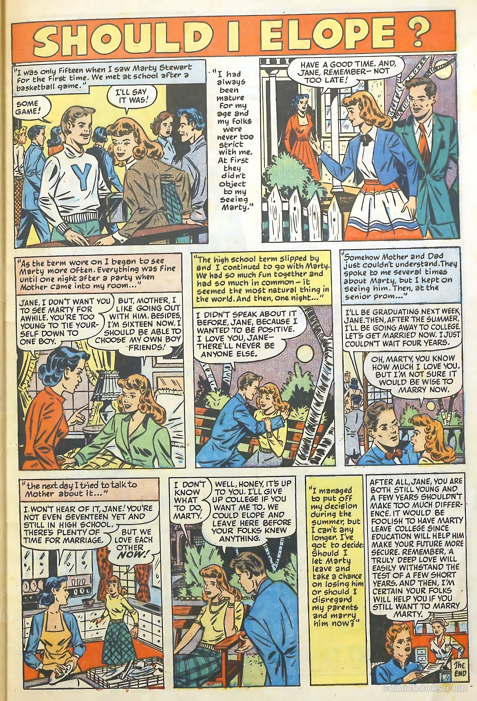 Love Illustrated #9 (1954) — page 33 of 36