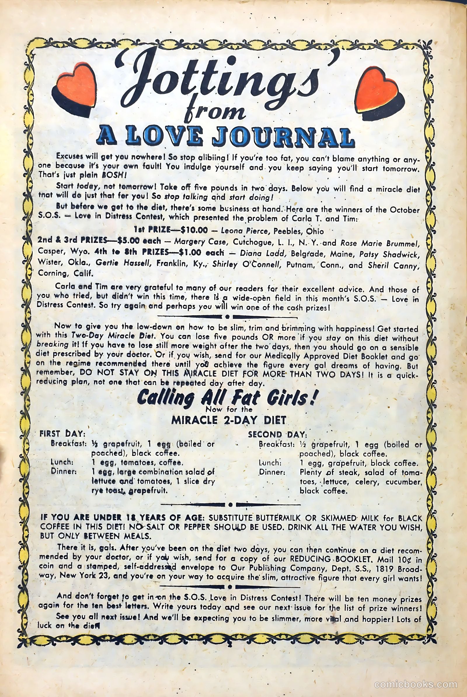 Love Journal #11 (1951) — page 20 of 36