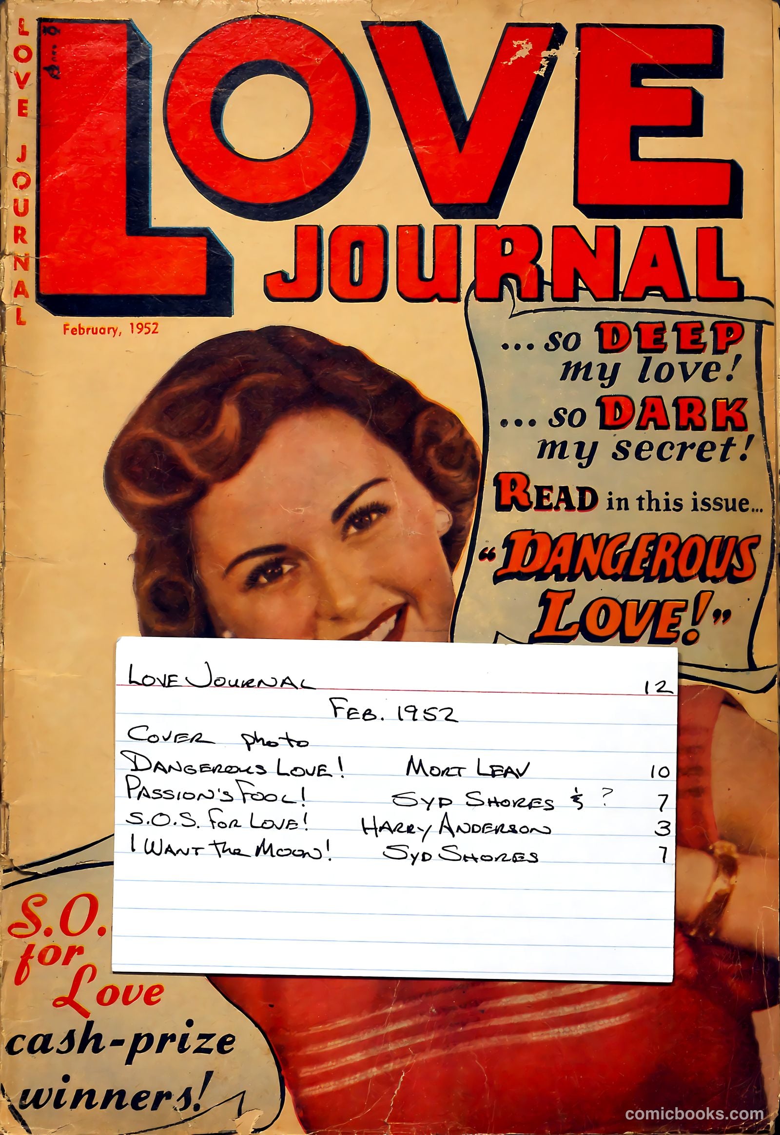 Love Journal #12 (1952) — page 37 of 37