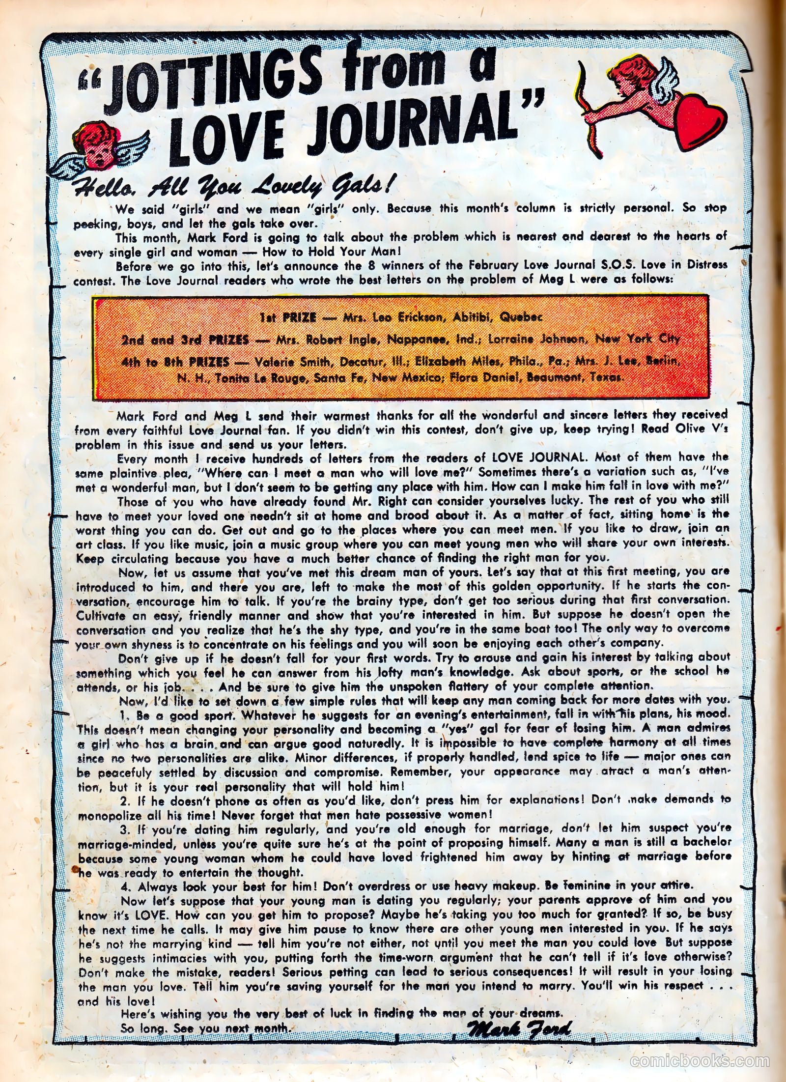 Love Journal #13 (1952) — page 18 of 36