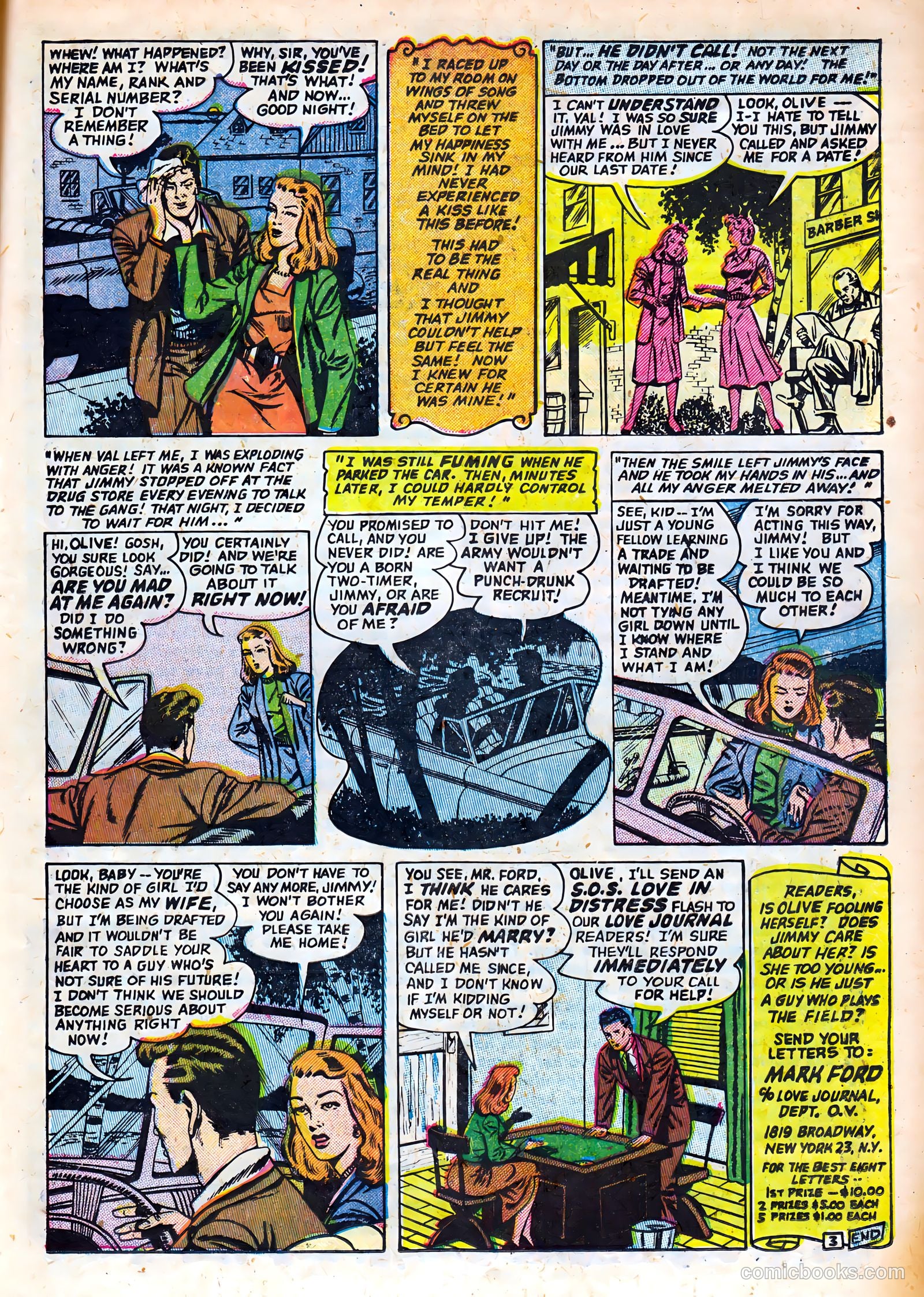 Love Journal #13 (1952) — page 21 of 36