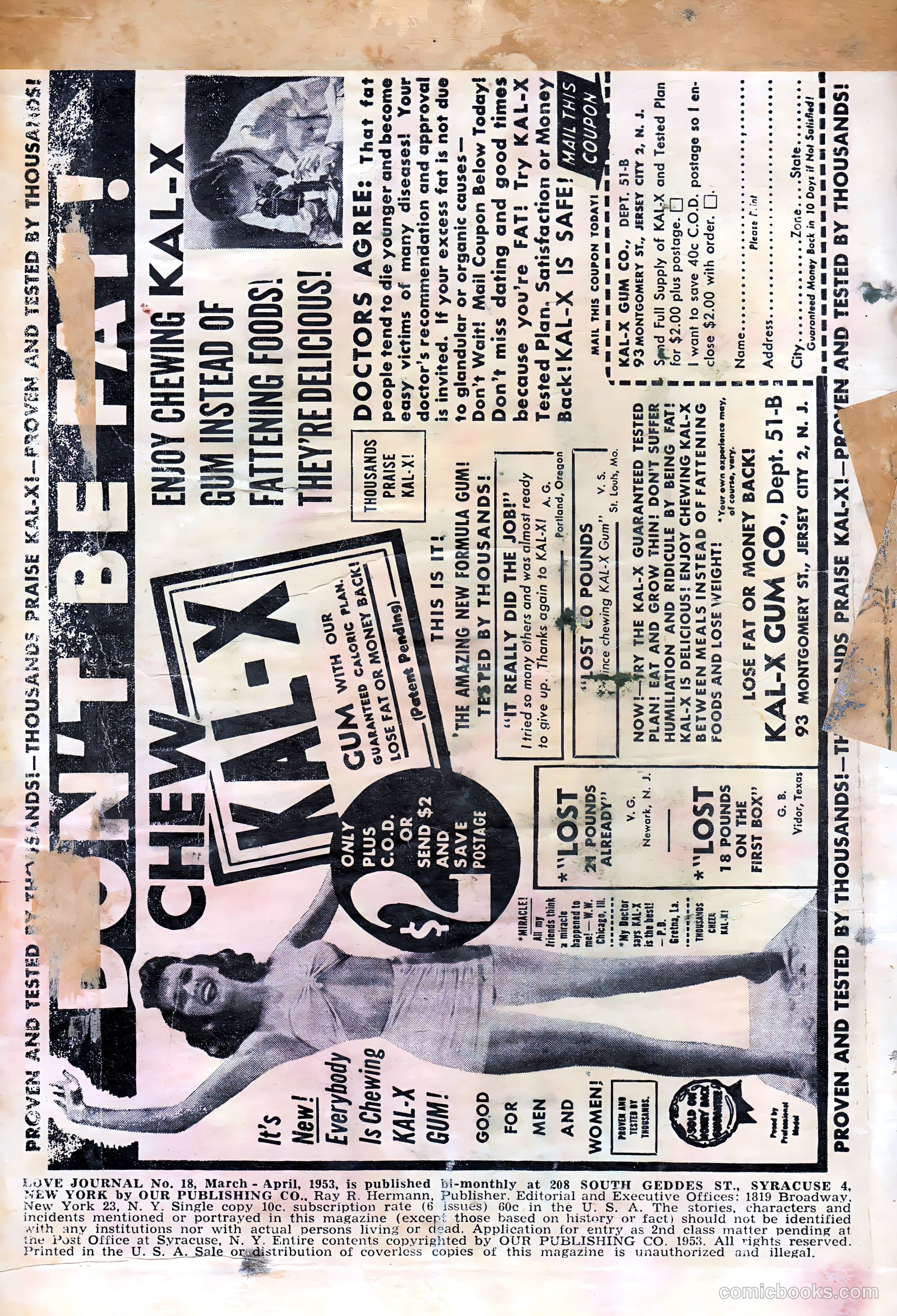 Love Journal #18 (1953) — page 3 of 37