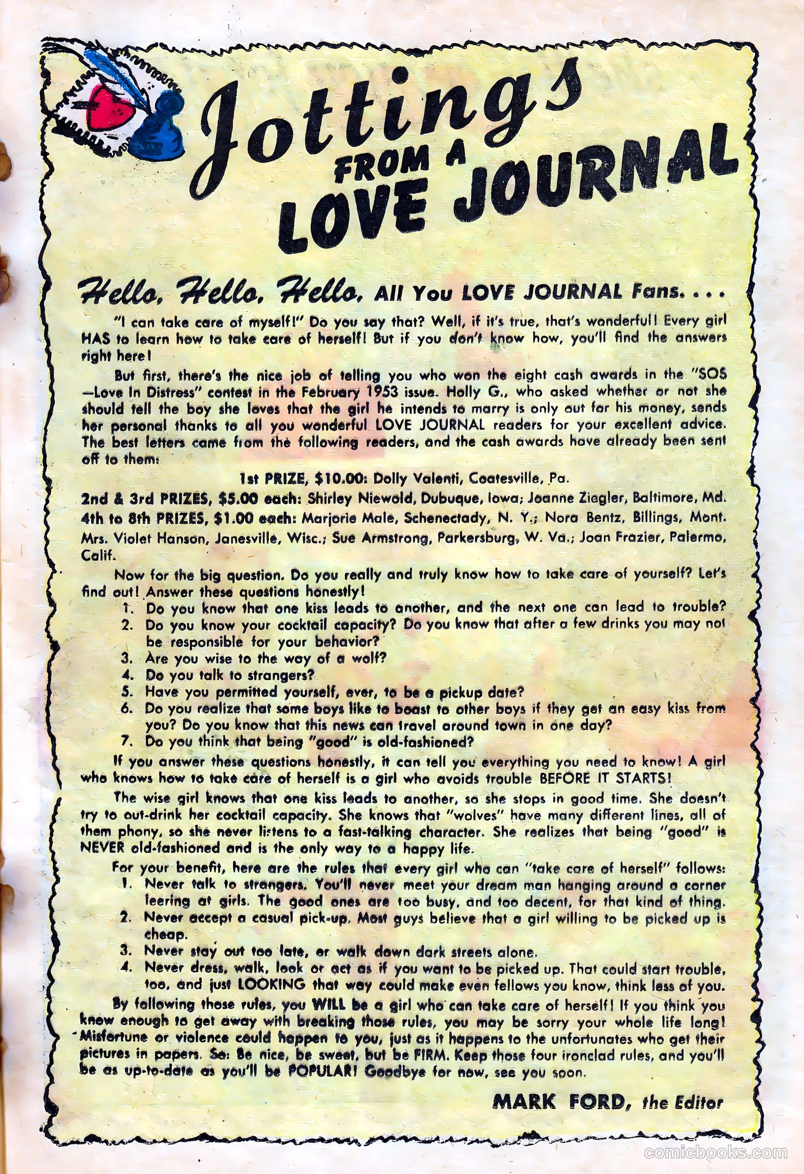 Love Journal #18 (1953) — page 16 of 37
