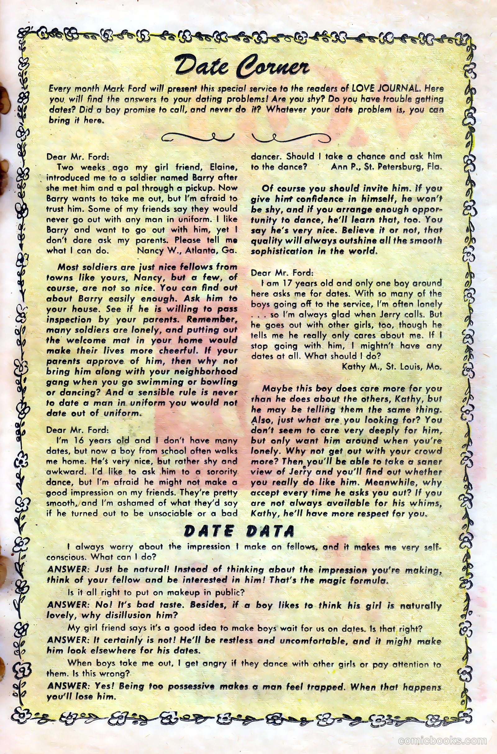 Love Journal #18 (1953) — page 20 of 37