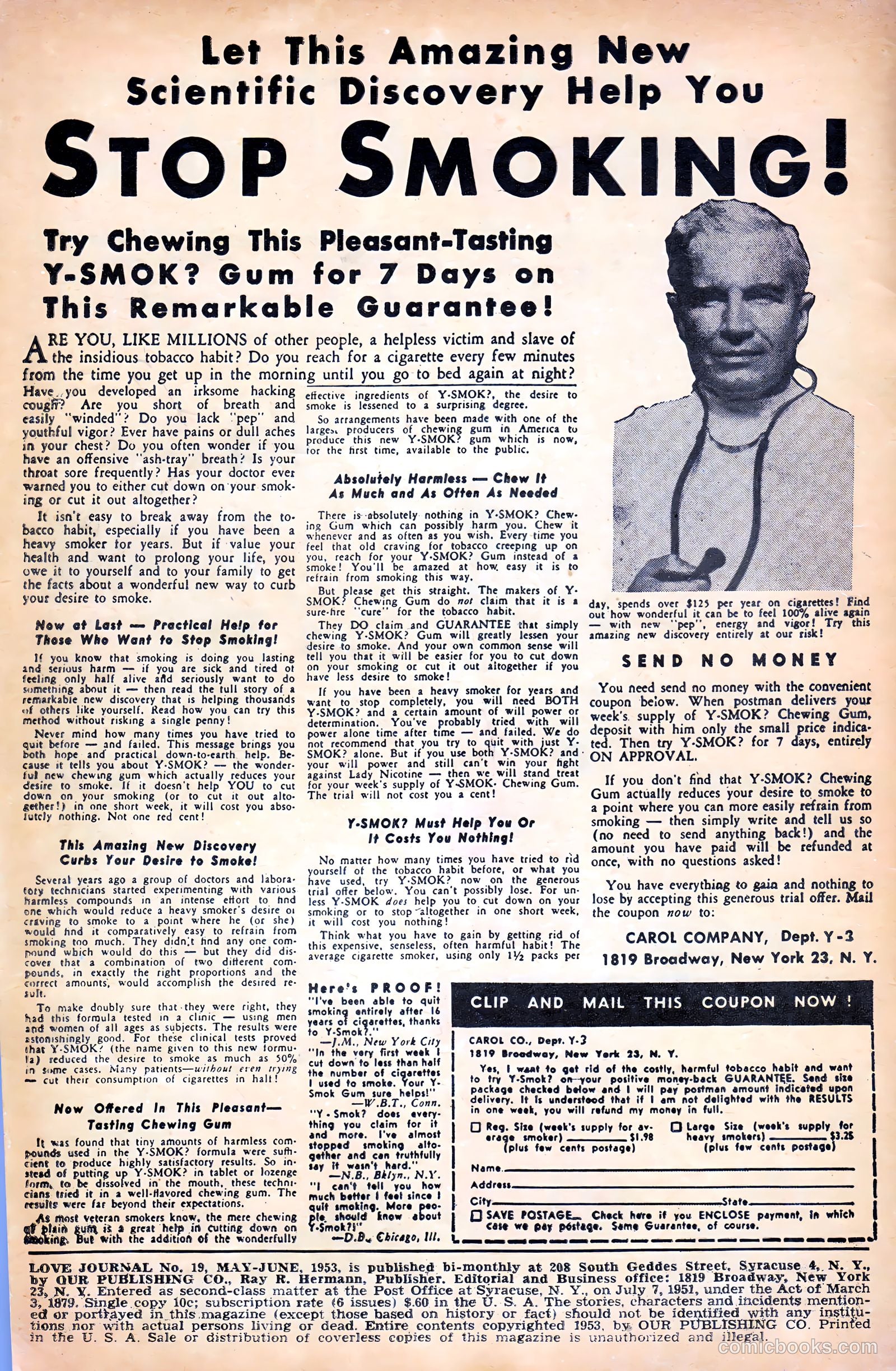 Love Journal #19 (1953) — page 2 of 36
