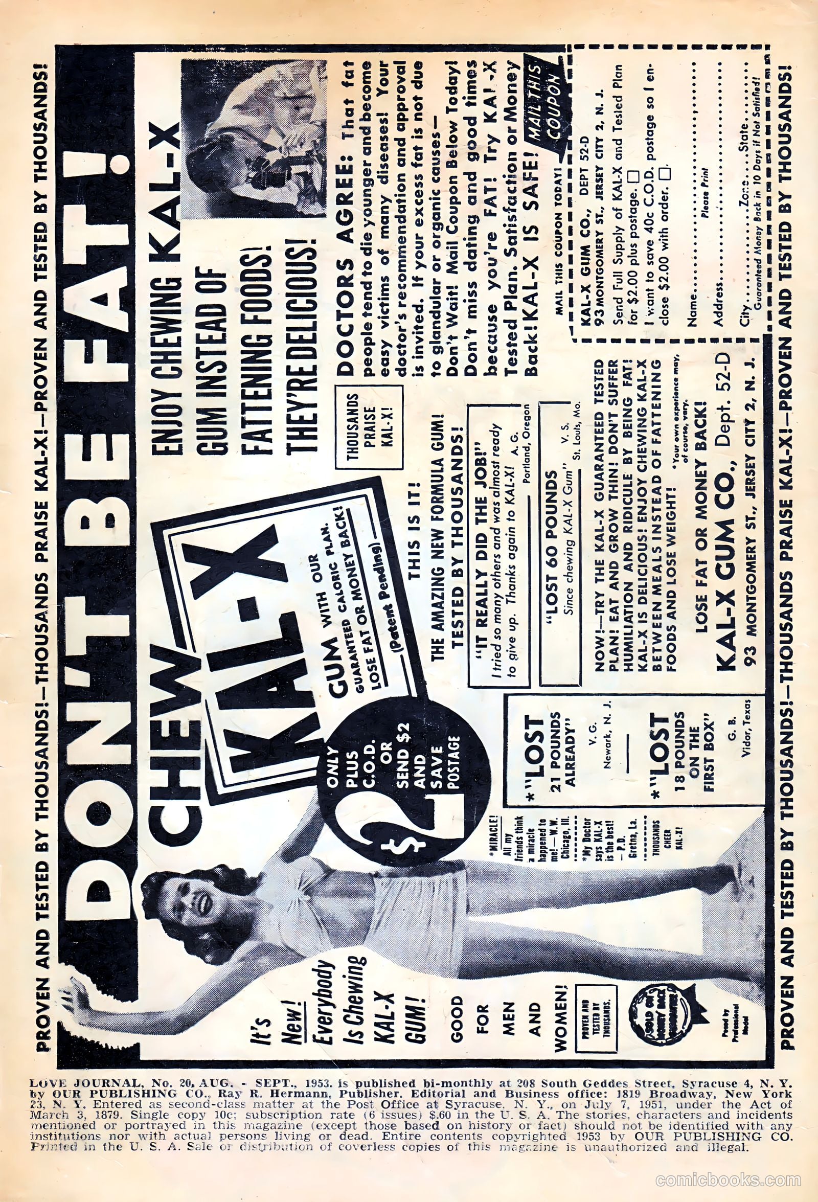 Love Journal #20 (1953) — page 2 of 36