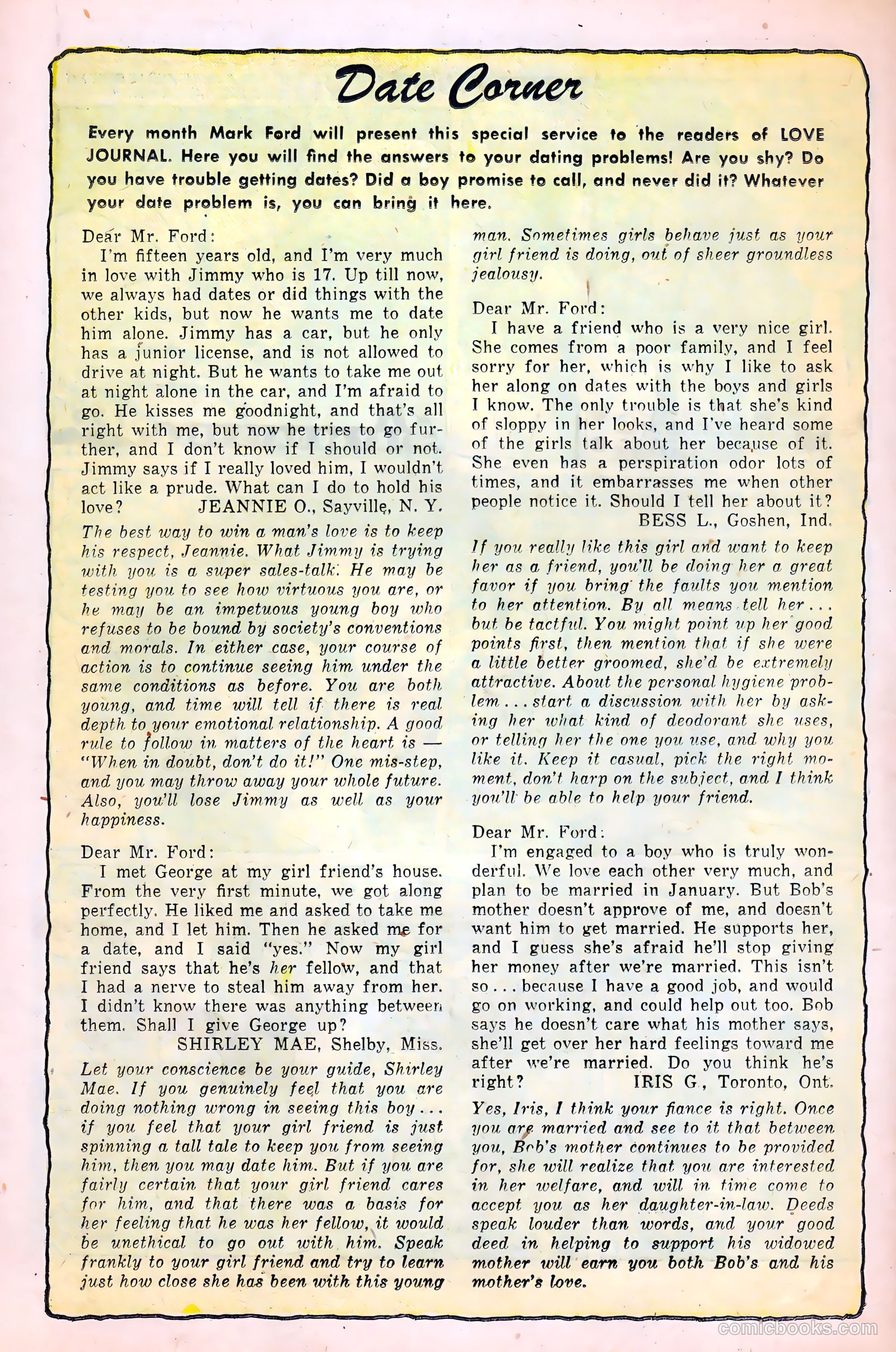 Love Journal #22 (1954) — page 26 of 36