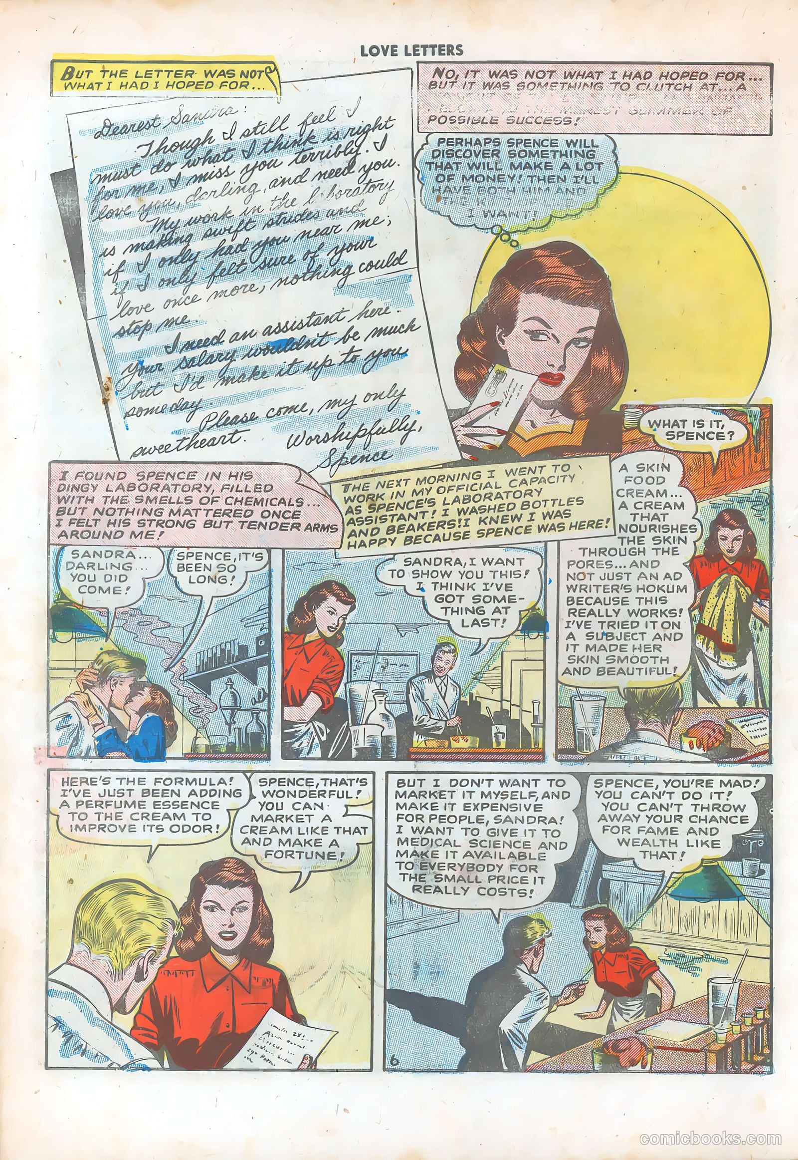 Love Letters #1 (1949) — page 8 of 36