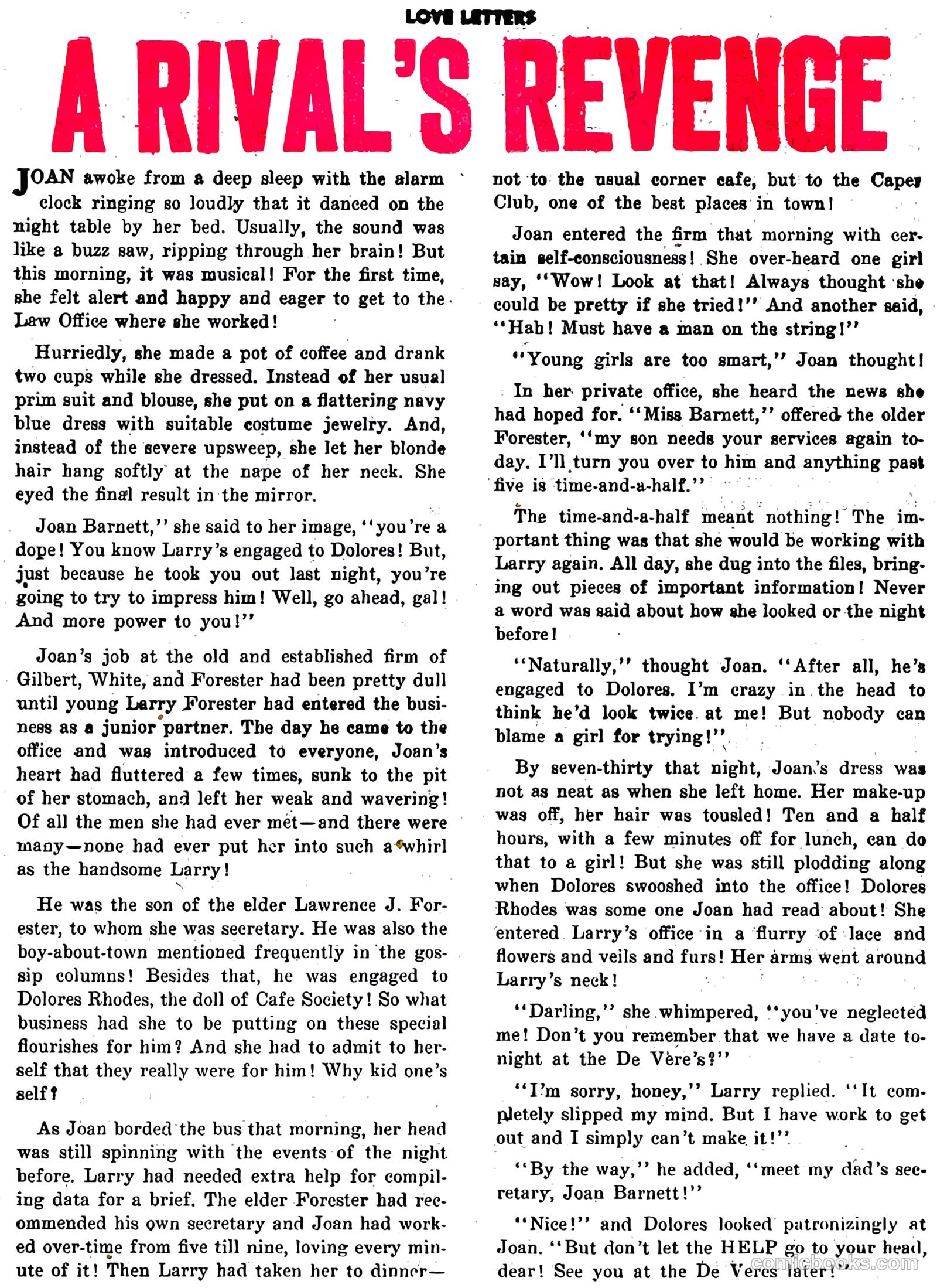Love Letters #10 (1951) — page 35 of 47