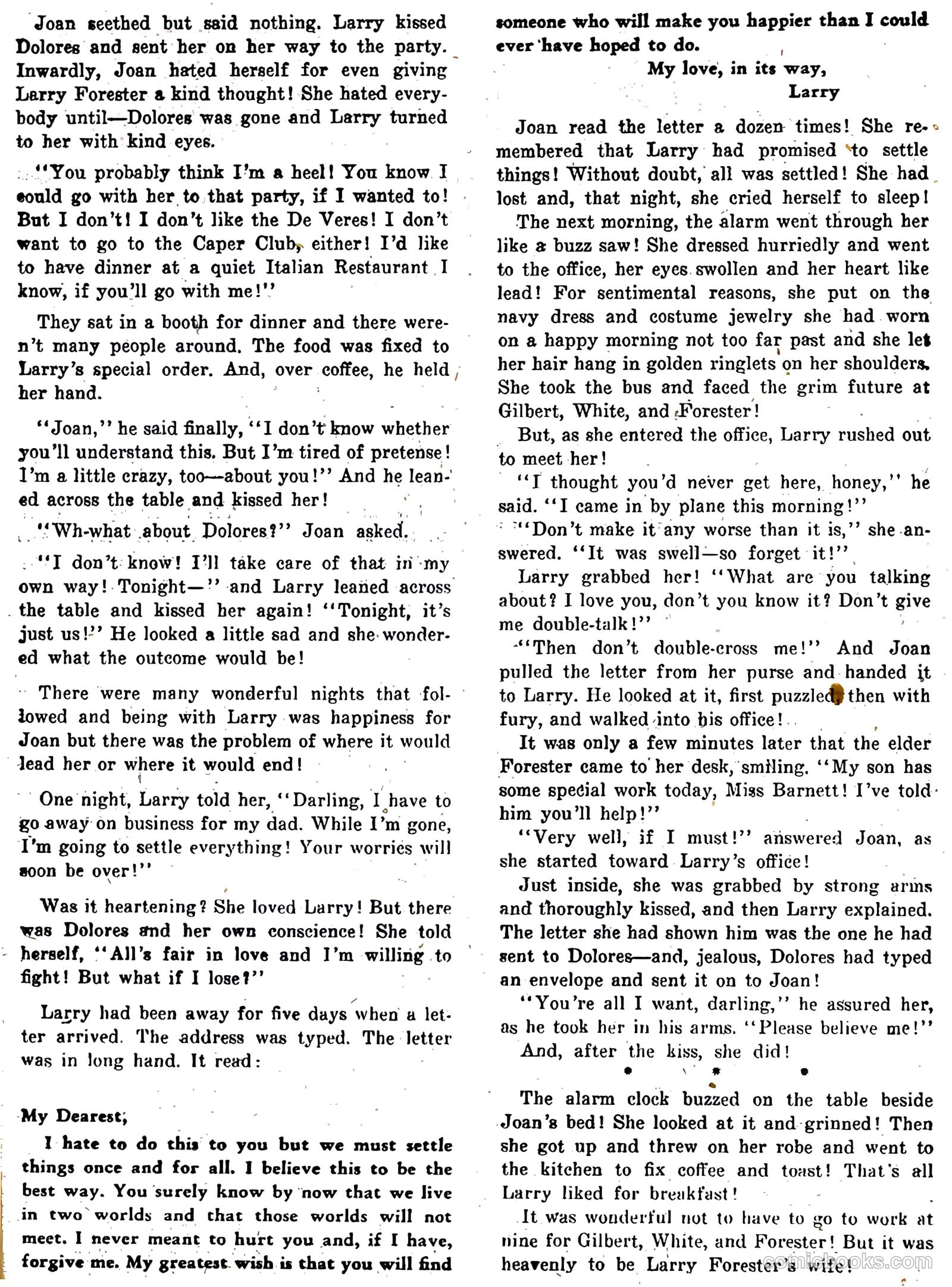 Love Letters #10 (1951) — page 36 of 47