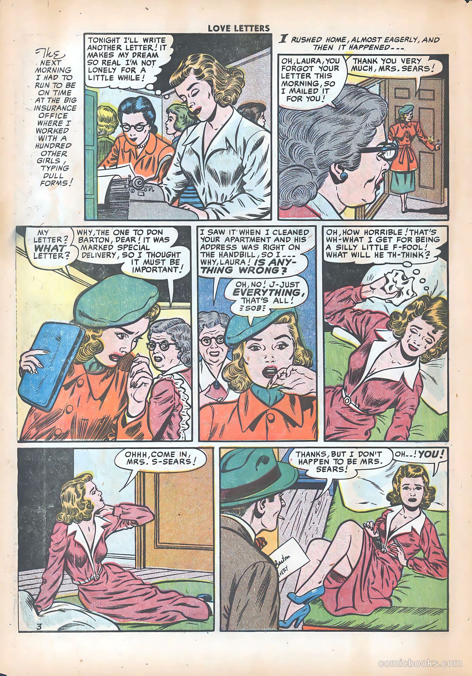 Love Letters #12 (1951) — page 14 of 36