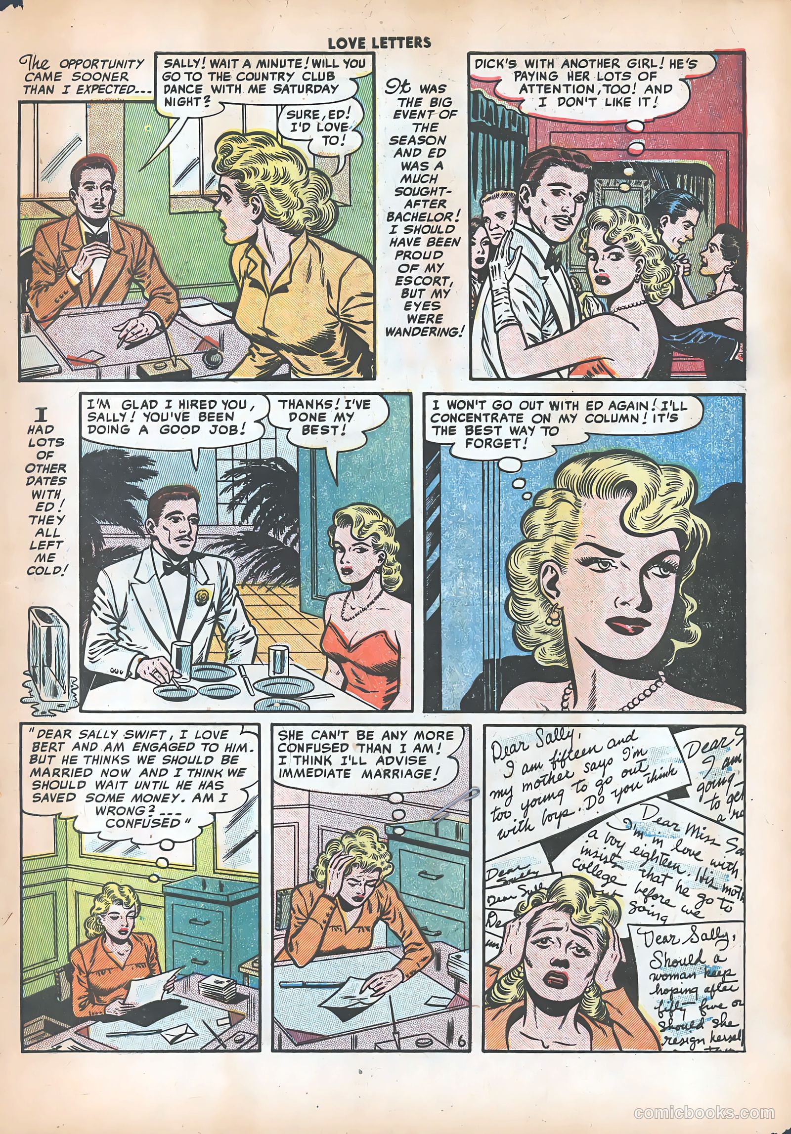 Love Letters #12 (1951) — page 23 of 36