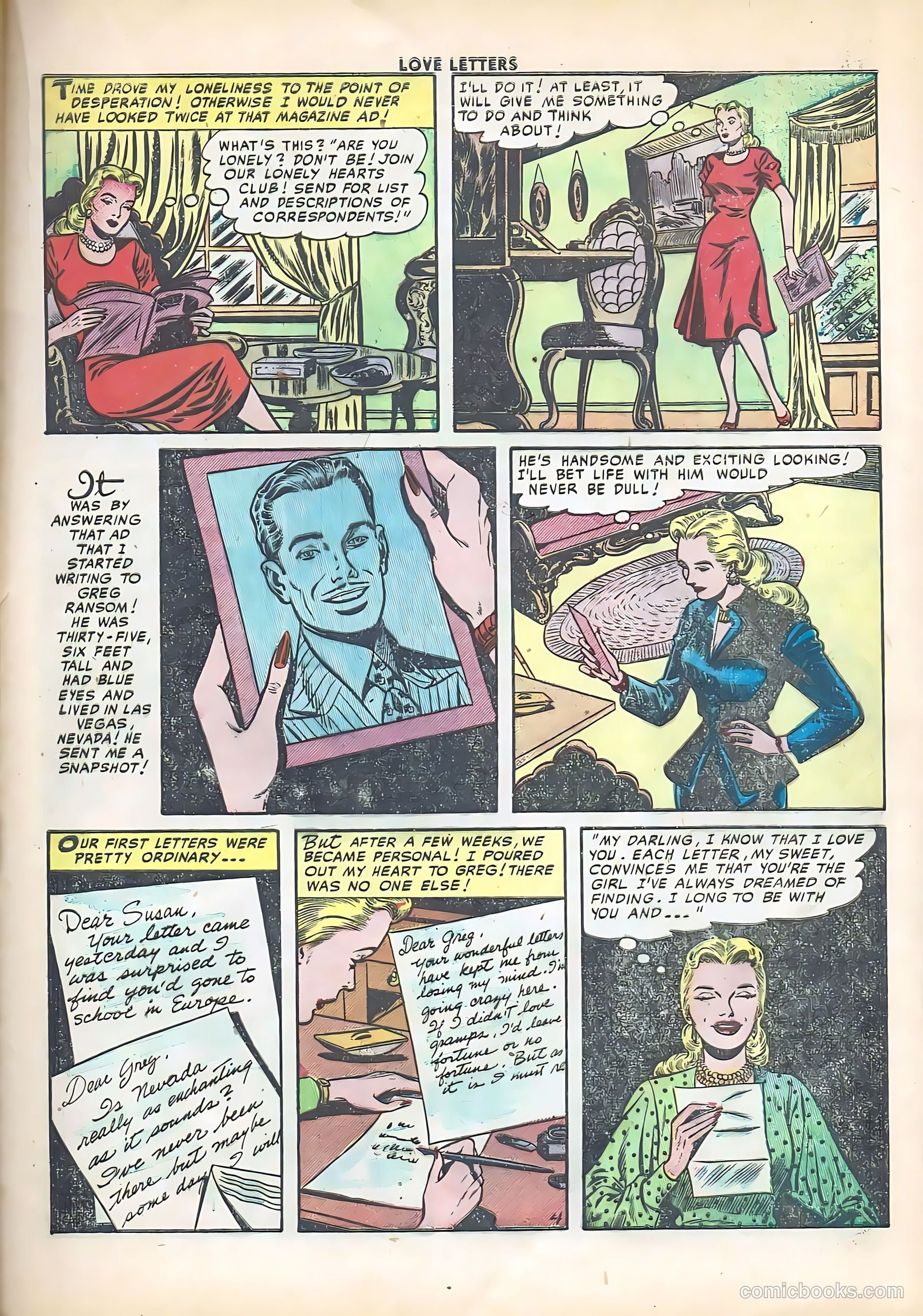 Love Letters #13 (1951) — page 21 of 36